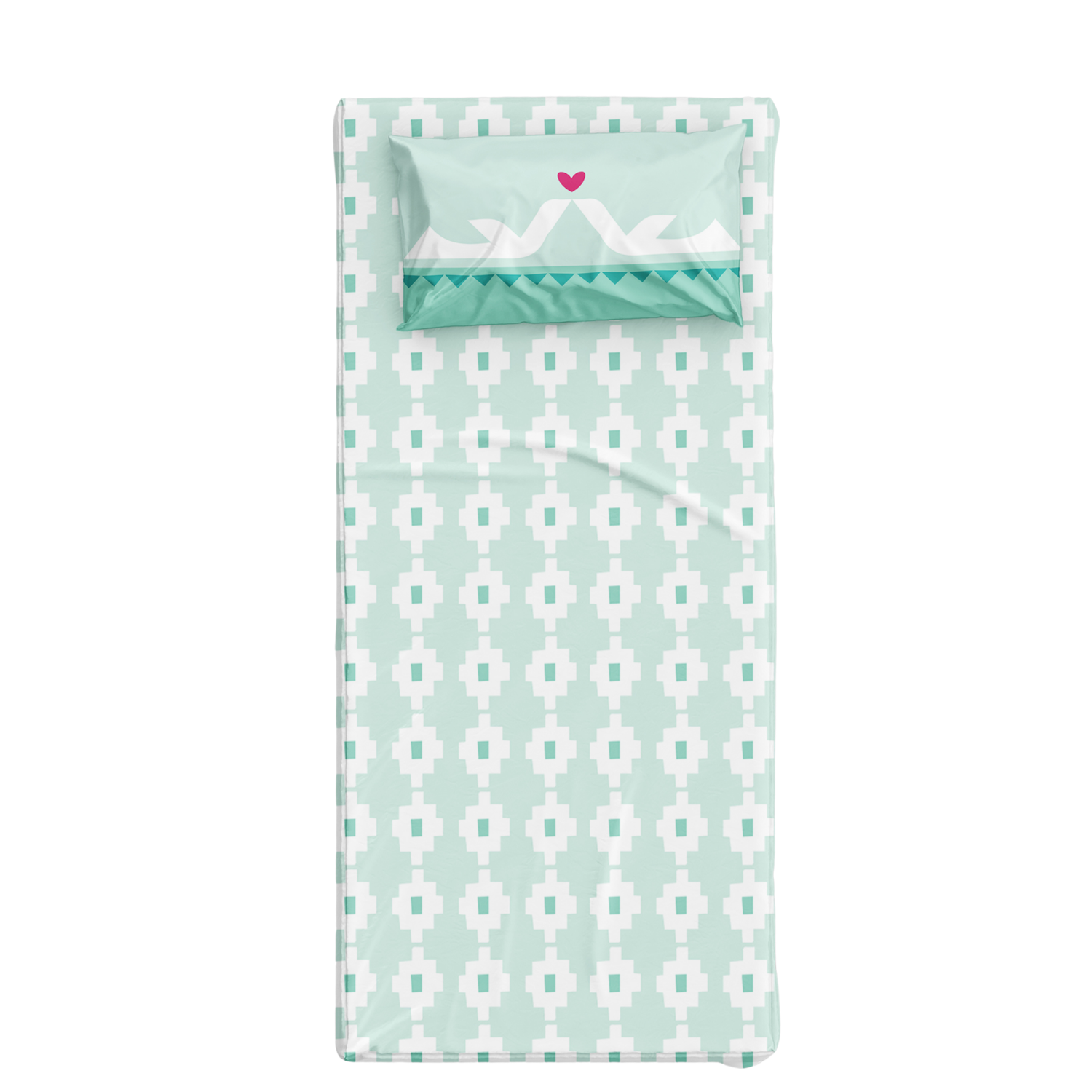 Sukha Tek Kişilik Çarşaf Seti, Mint Yeşili, 90x190cm