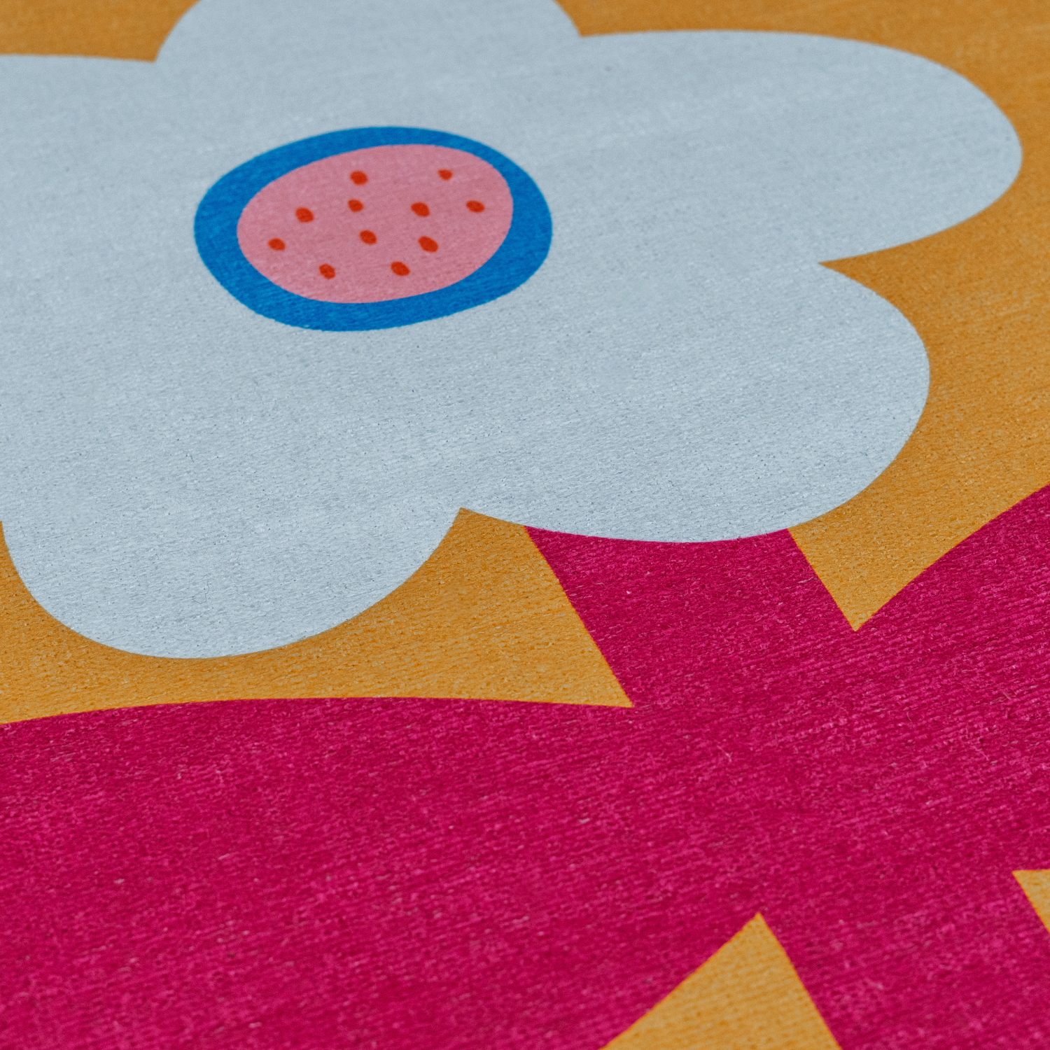 Big Flower Çocuk Halısı, Sarı, 120x160cm