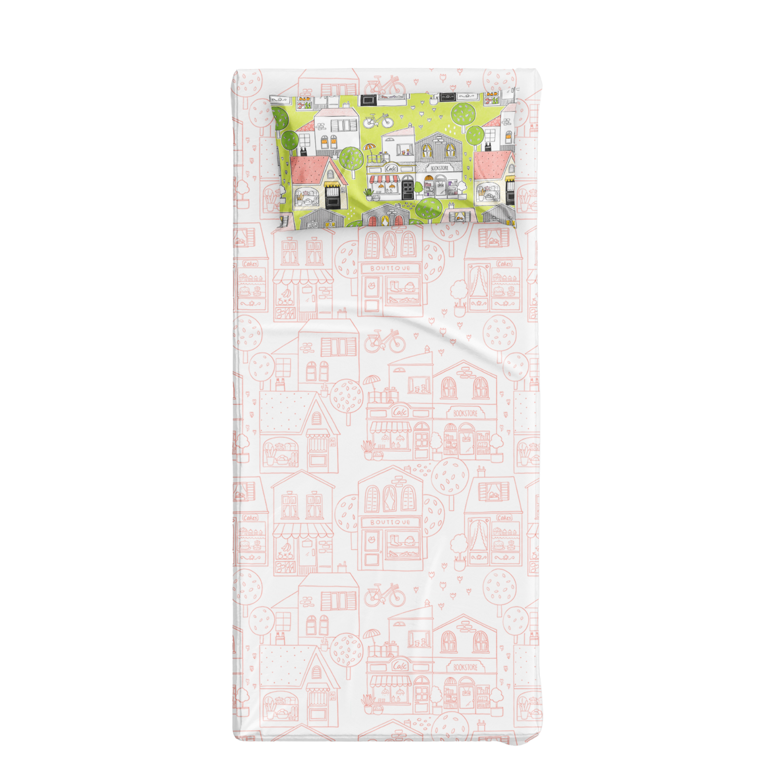 Neighbors Tek Kişilik Çarşaf Seti, Çok Renkli, 90x190cm