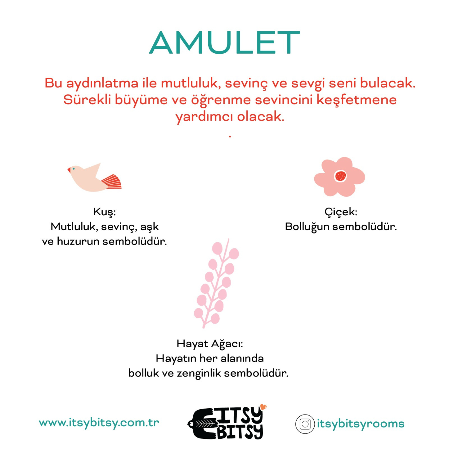 Amulet Tavan Aydınlatması, Mint Yeşili, 40cm