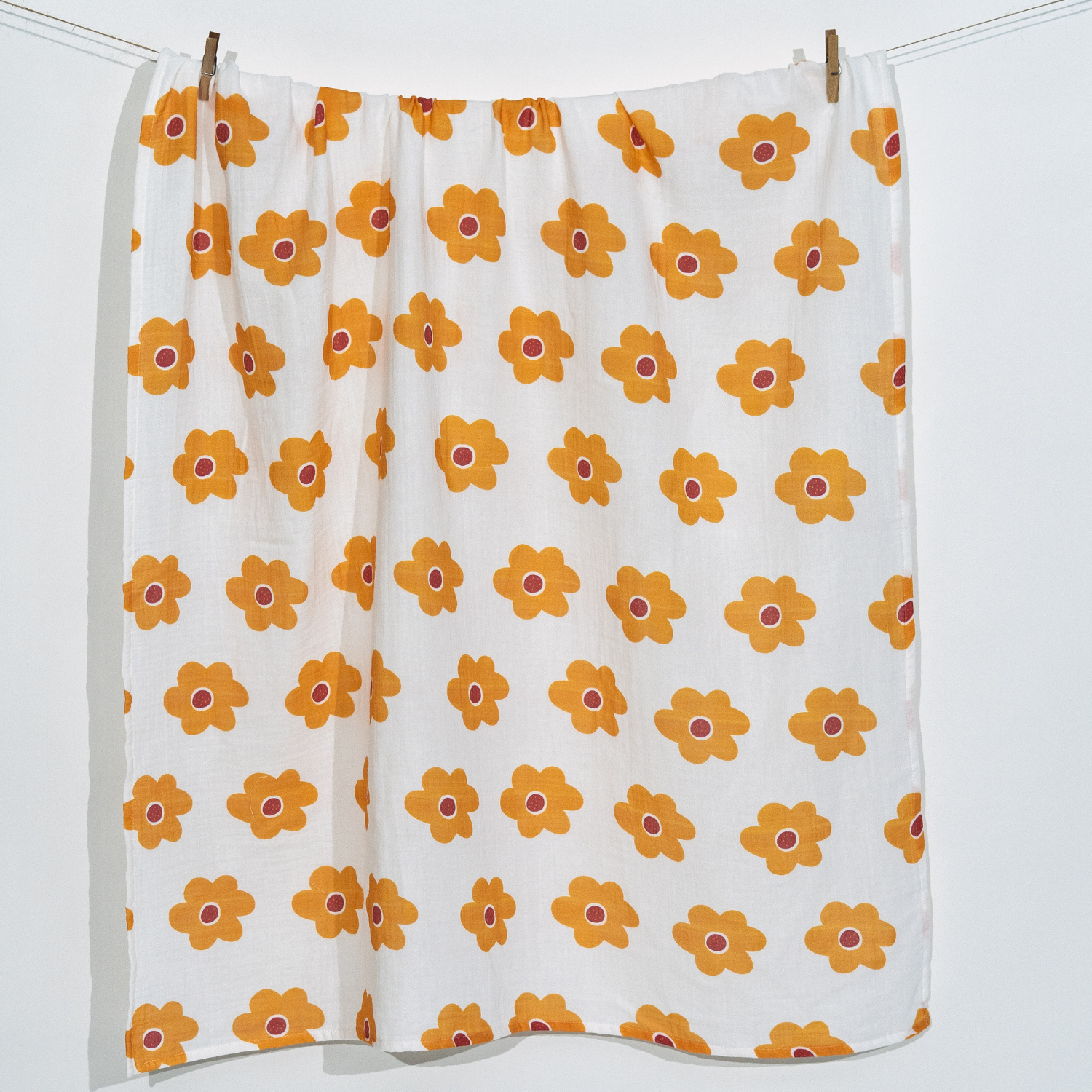 Amulet Lemon Bloom Müslin Bebek Örtüsü - 100x100cm