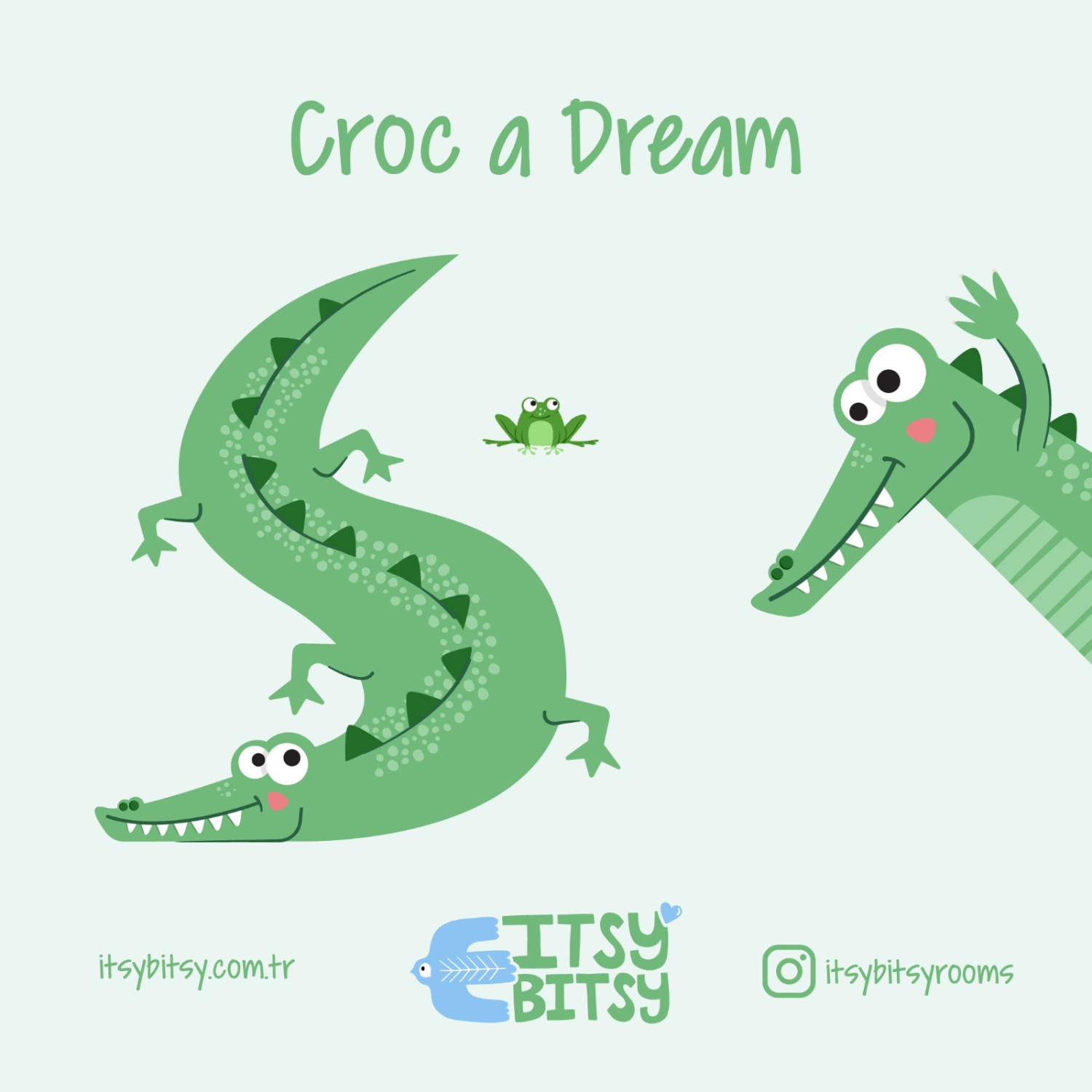 Croc-a-Dream Çift Taraflı Pamuk Saten Çok Renkli Çocuk Nevresim Seti 140x200cm