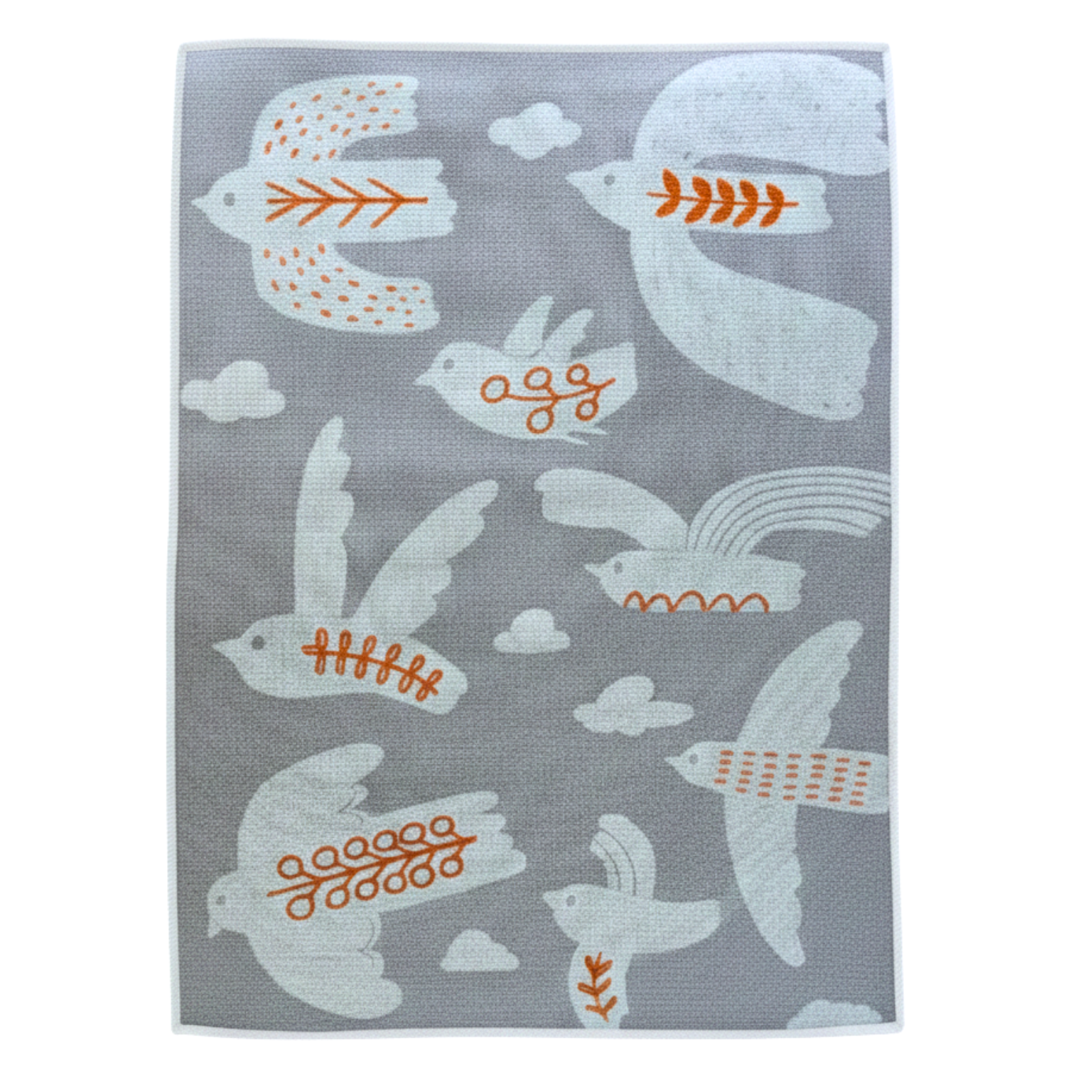 Bird of Life Çocuk Halısı, Gri, 120x160cm