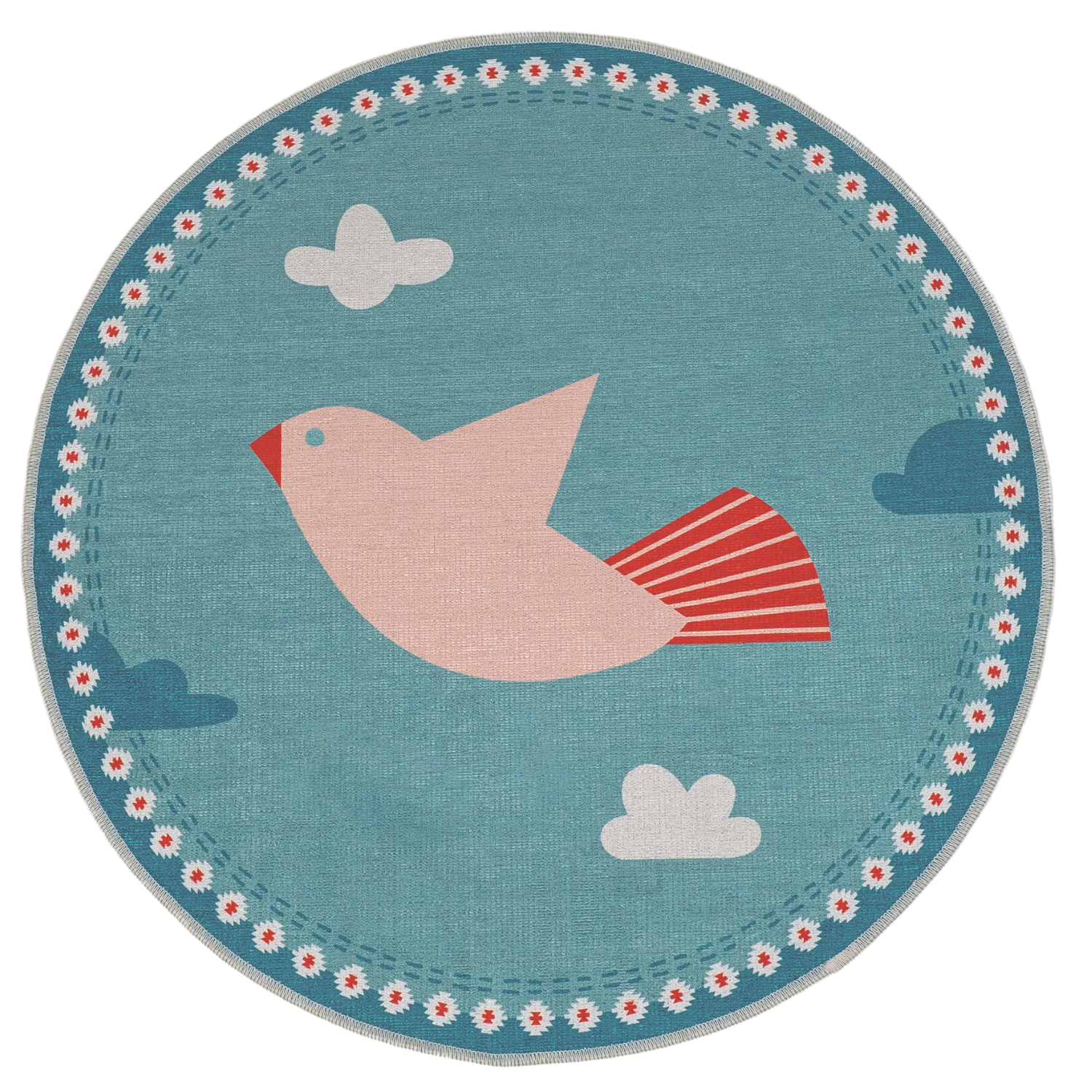 Amulet Bird Çocuk Halısı, Mint Yeşili, 120cm