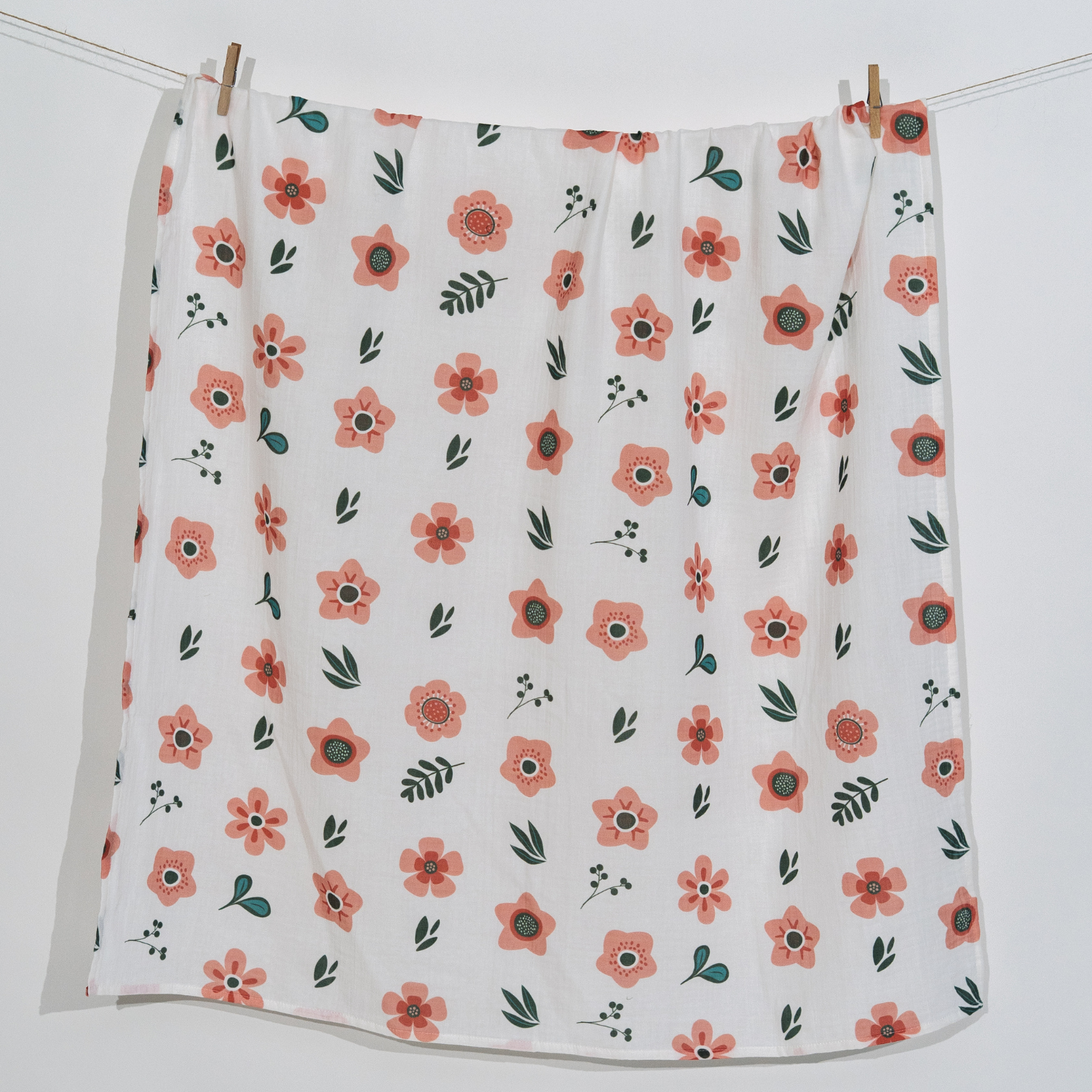 Petit Fleur, Müslin Bebek Örtüsü , 70x70 cm