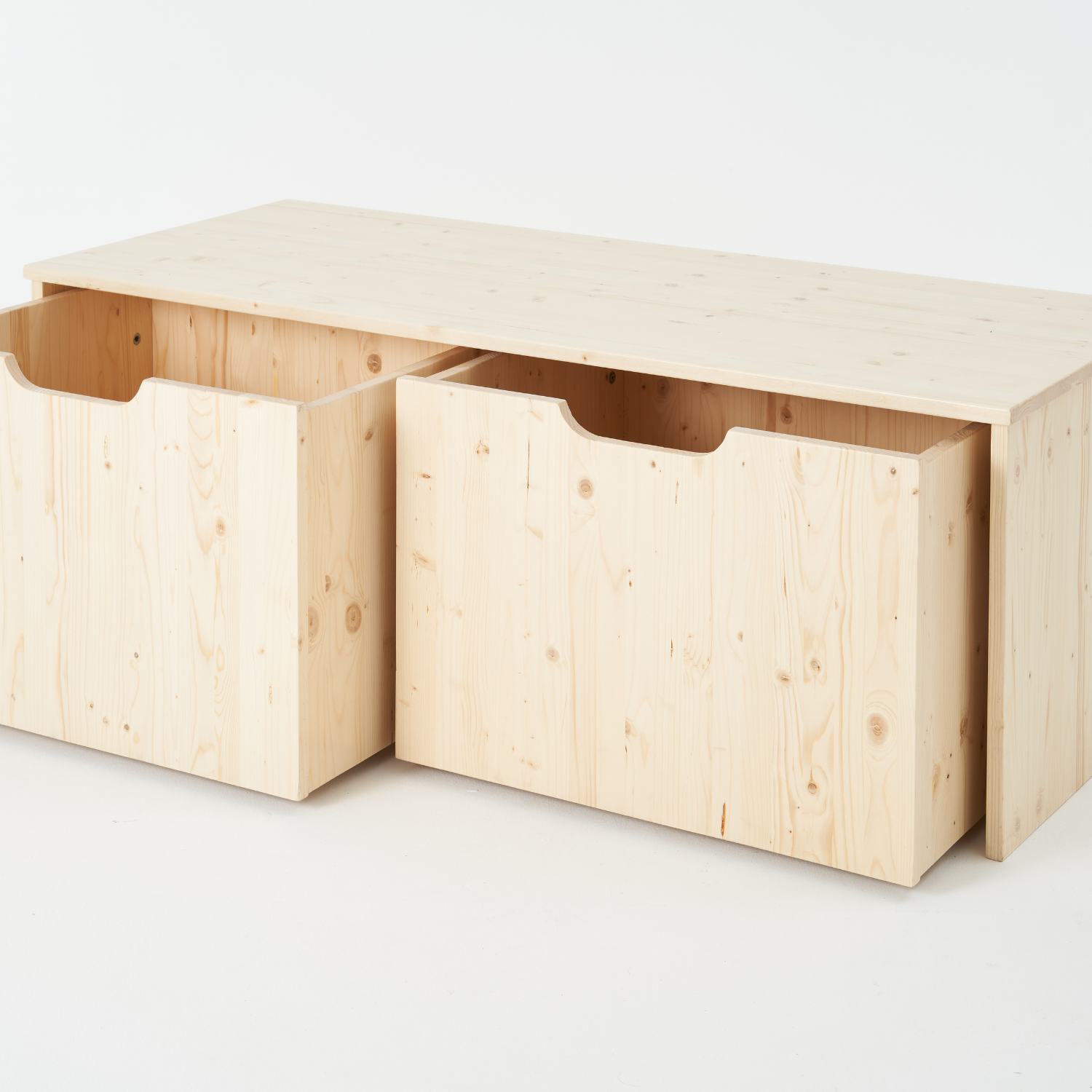 Tekerlekli İkili Oyuncak Depolama Ünitesi - Büyük Boy