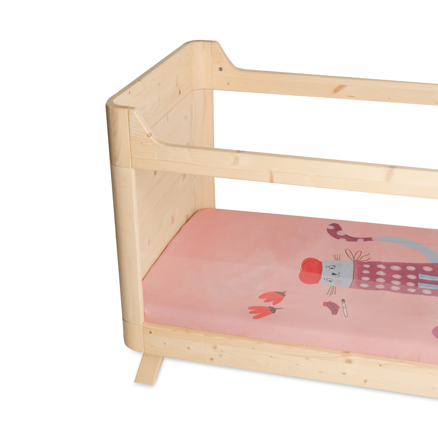 Kitty of Queens Bebek Çarşaf Seti , Pembe, 80x140 cm