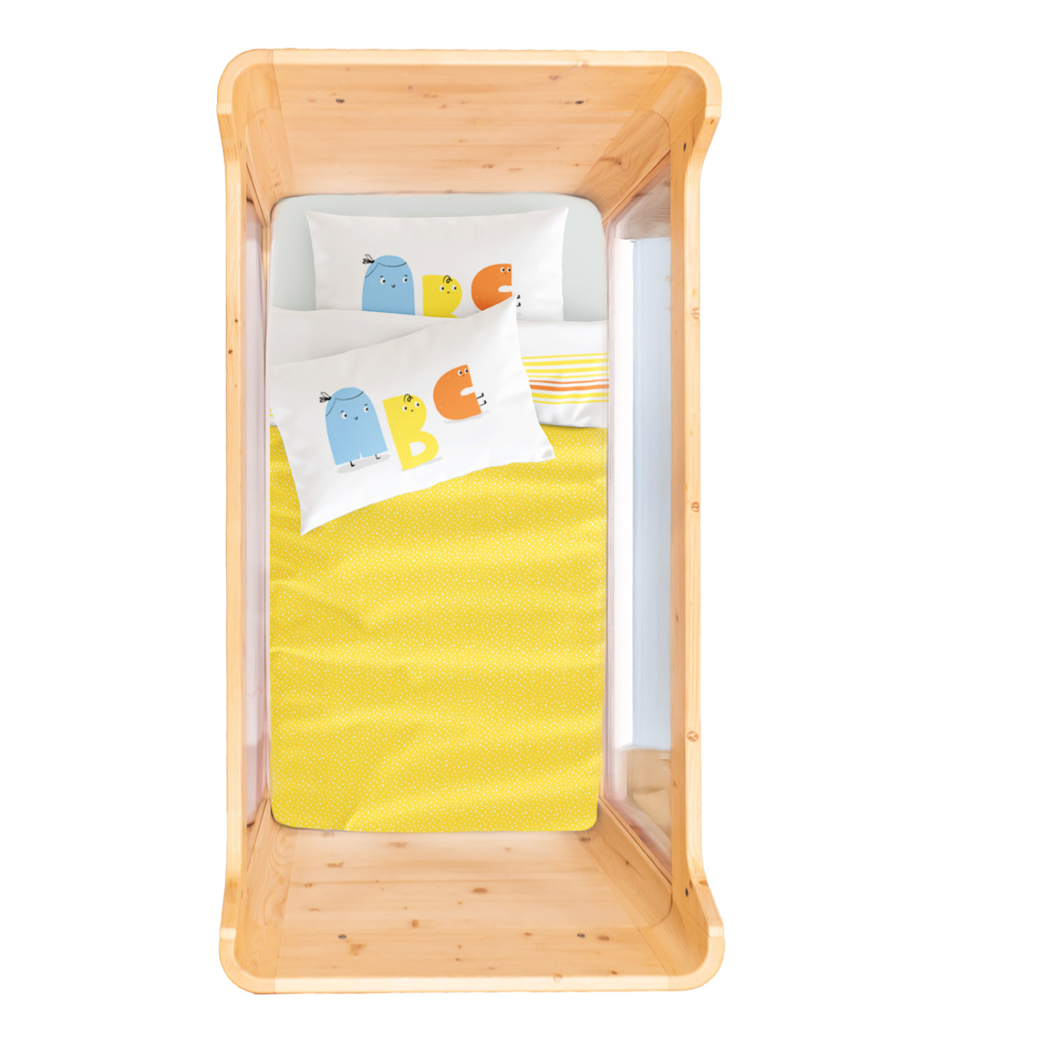 Alphabed Bebek Nevresim Seti, Multicolor, 100x150cm