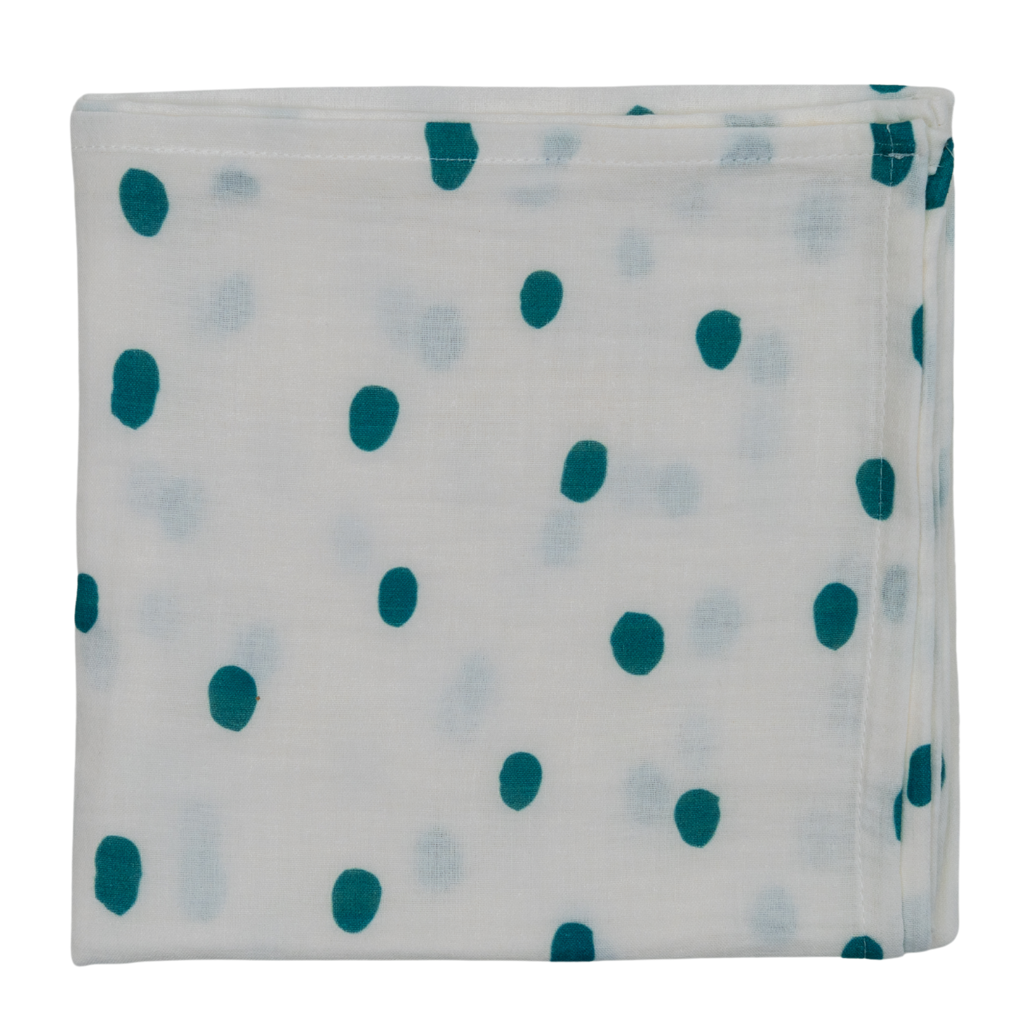 Bird of Life Mint Dots , Müslin Bebek Örtüsü , 100x100 cm