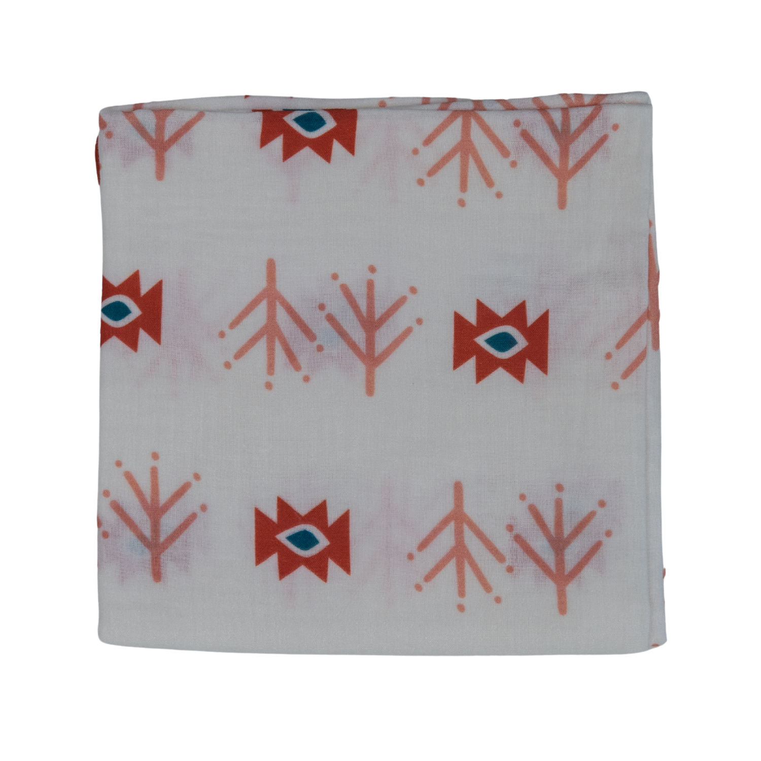 Big Flower Lemon Amulet, Müslin Bebek Örtüsü ,100x100 cm