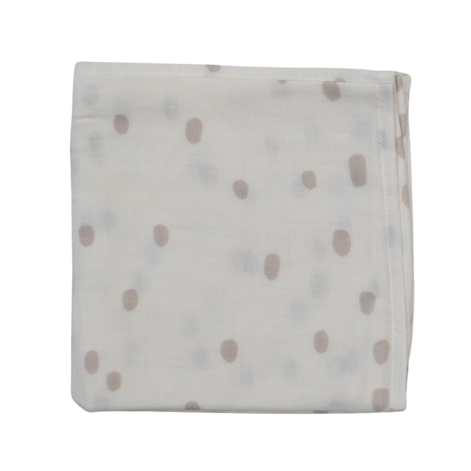 Bird of Life Gri Dots , Müslin Bebek Örtüsü , 100x100 cm