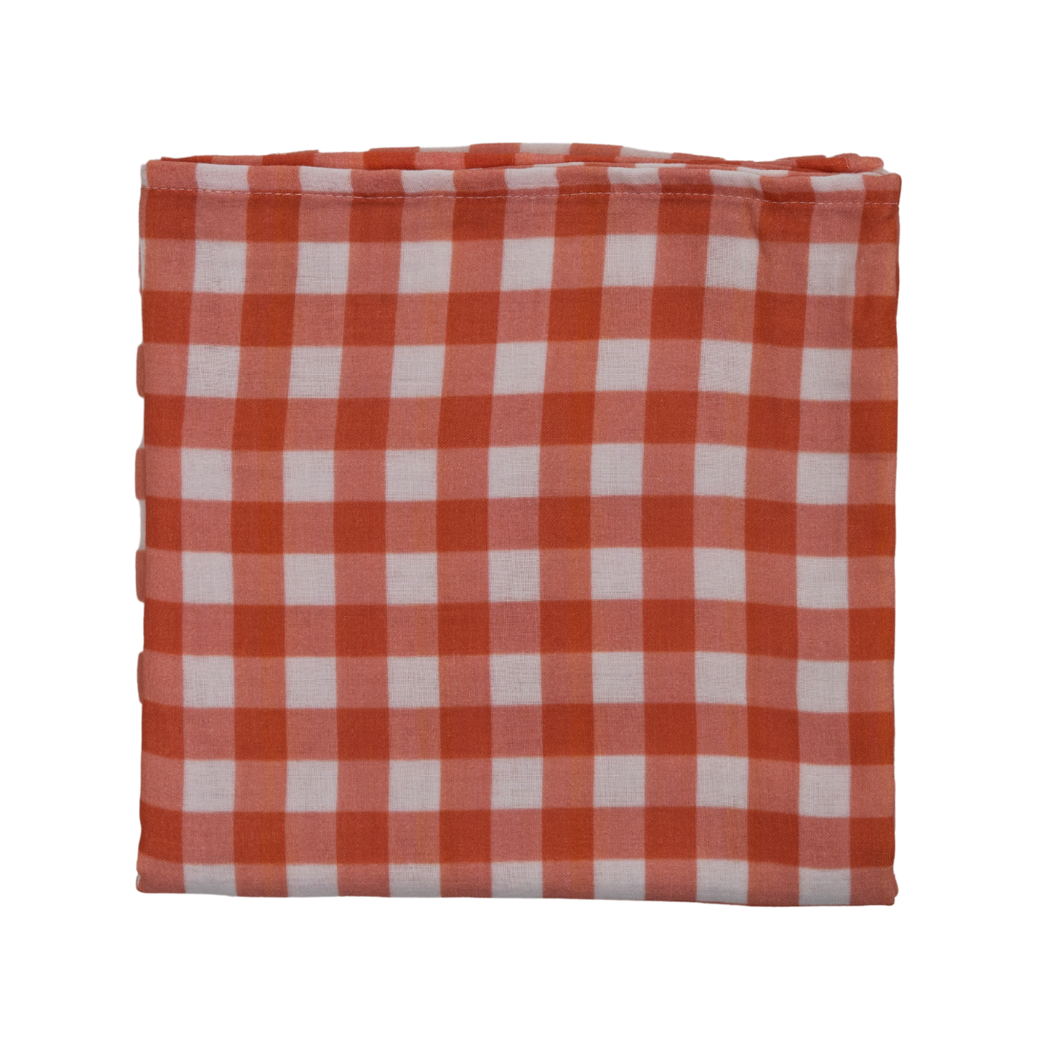 Bird of Life Orange Check , Müslin Bebek Örtüsü , 100x100 cm