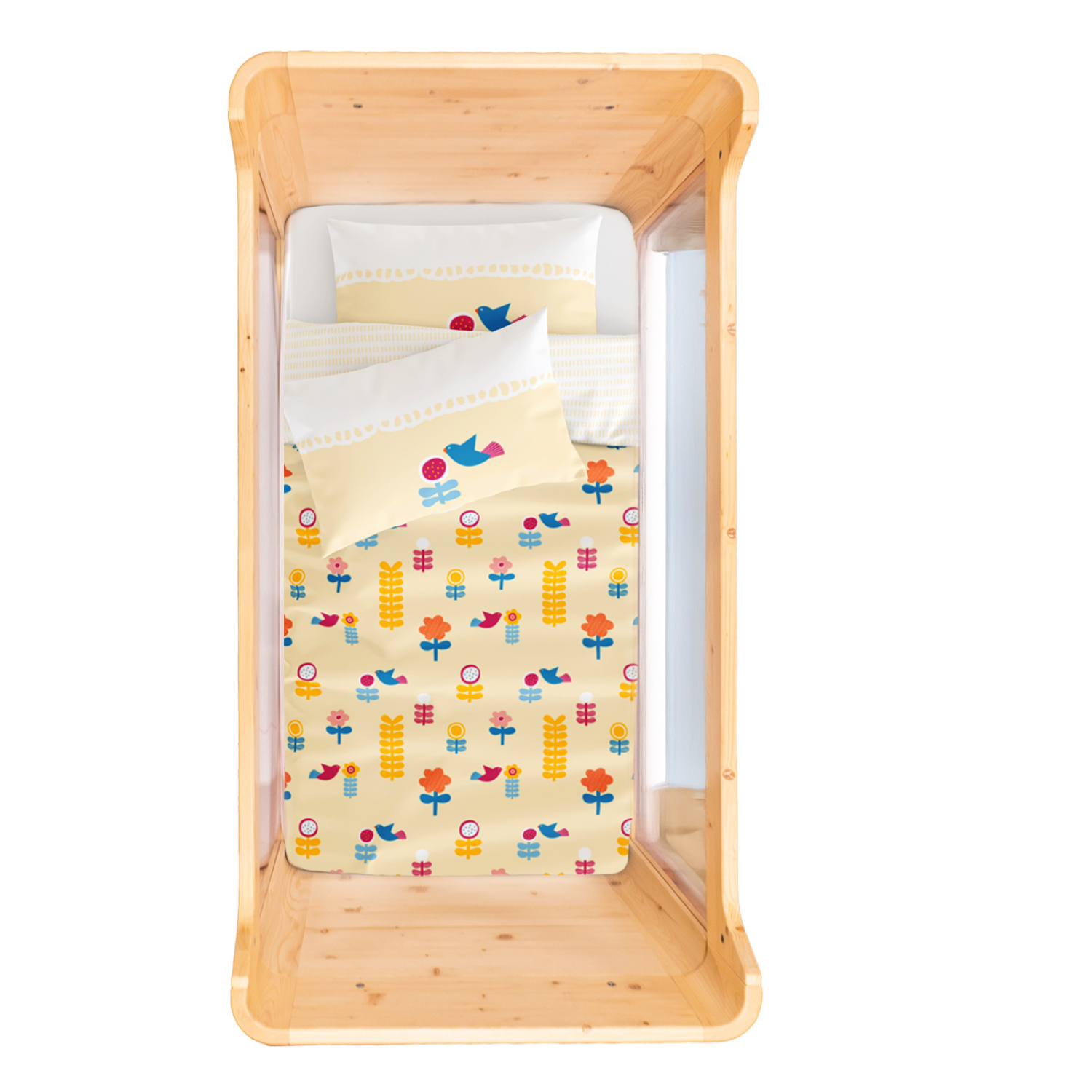 Amulet Bebek Nevresim Seti, Sarı, 100x150cm