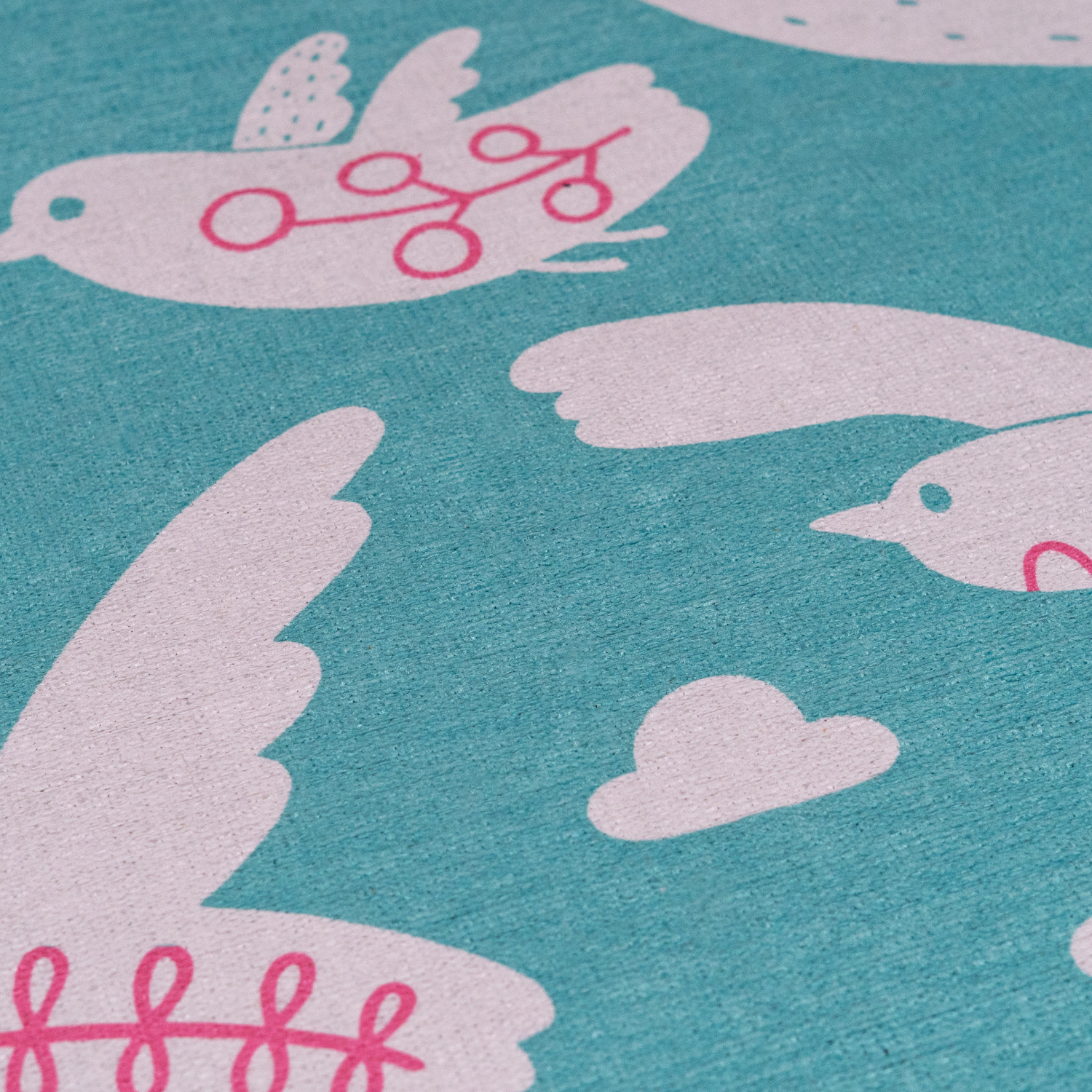 Bird of Life Çocuk Halısı, Mint Yeşili, 120x160cm