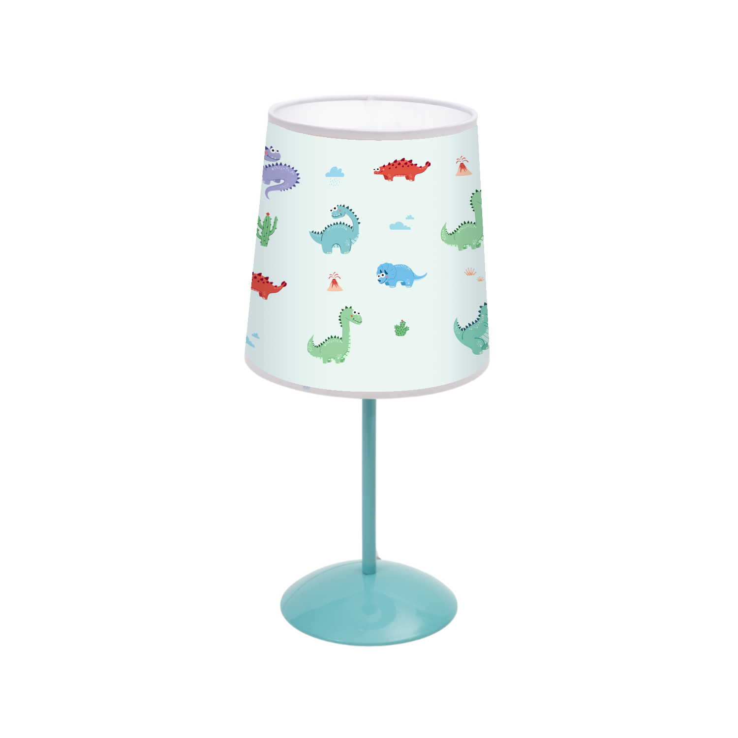 Dinotopia Başucu Aydınlatma Başlığı, Çok Renkli, 16x20cm