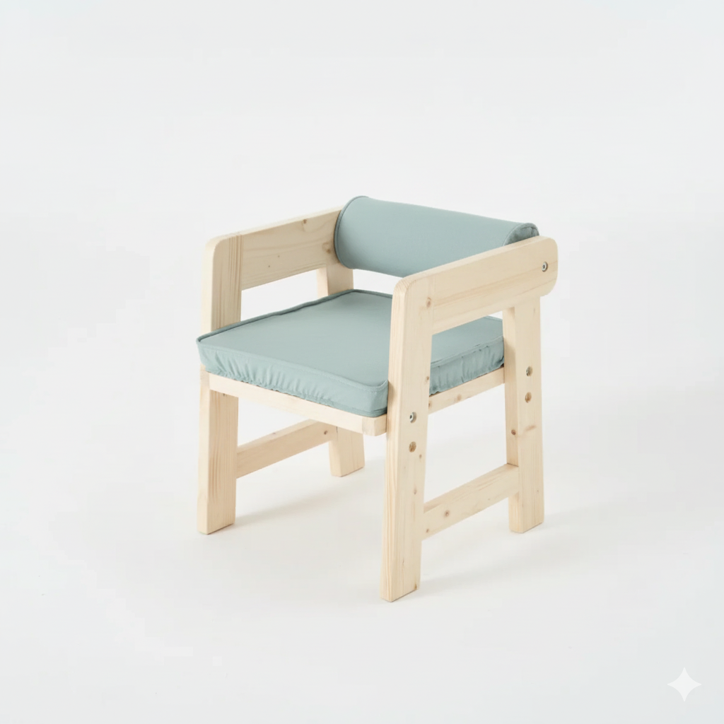 Oyun Masası Sandalyesi Mint