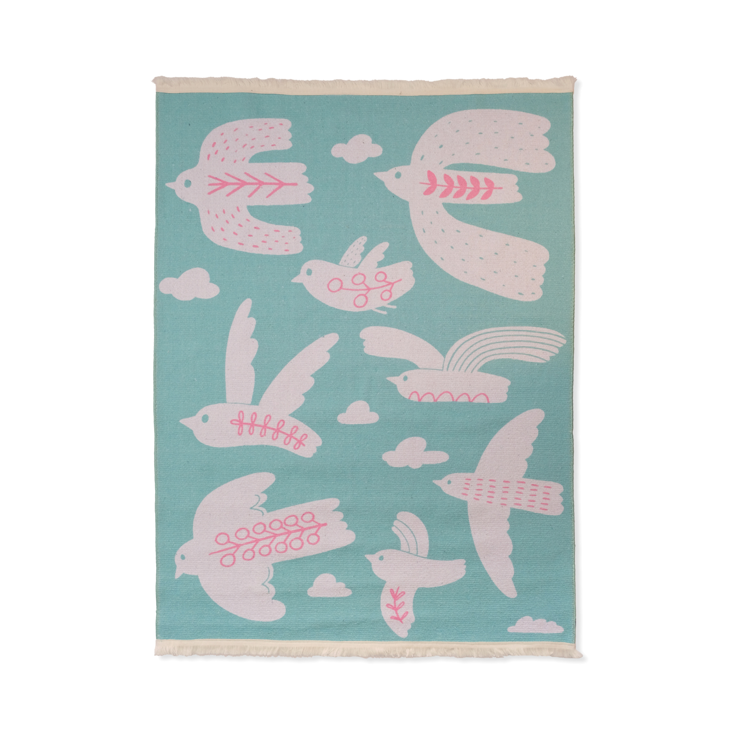 Bird of Life Çocuk Halısı, Mint Yeşili, 120x160cm