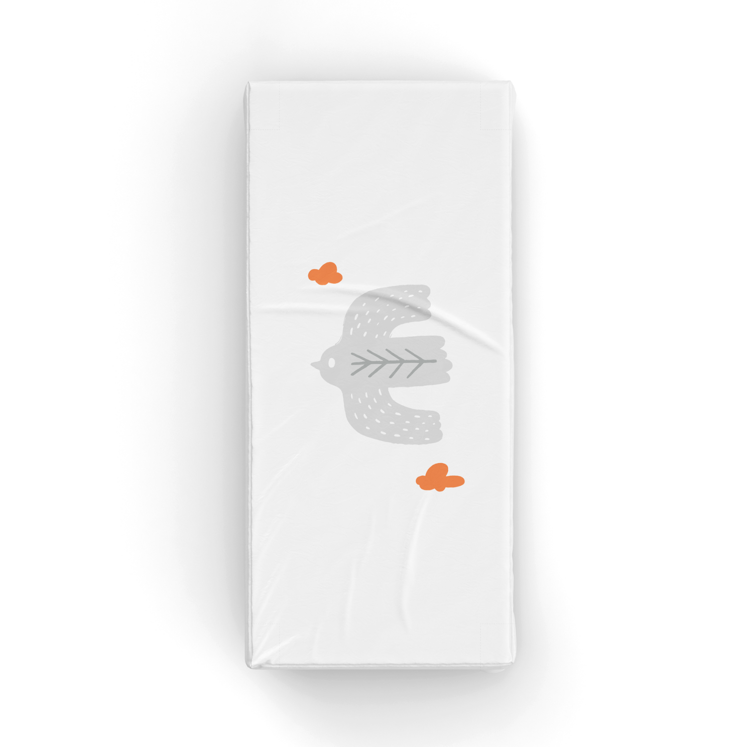 Bird of Life Tek Kişilik Çarşaf Seti, Gri, 90x190cm