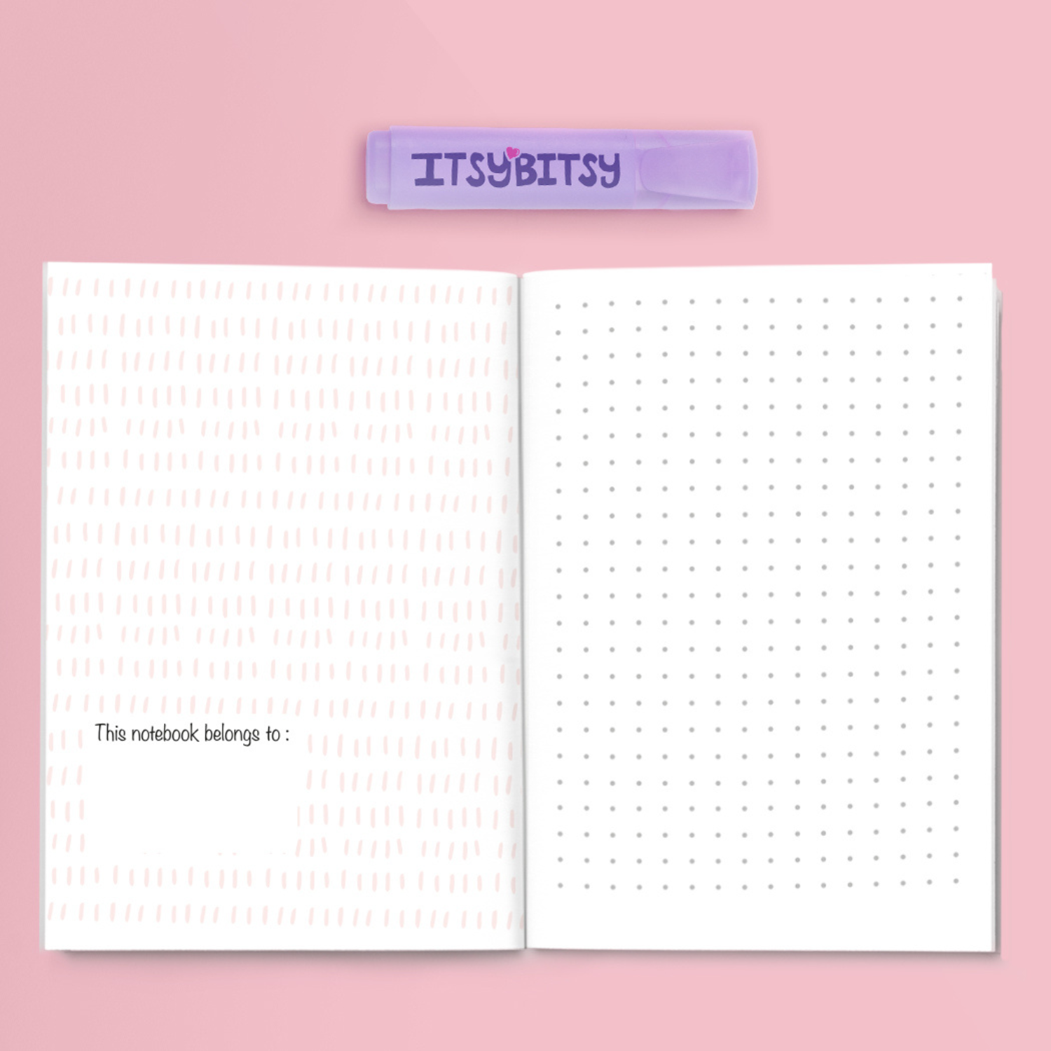 Amulet Defter ve Notluk Seti , Pembe