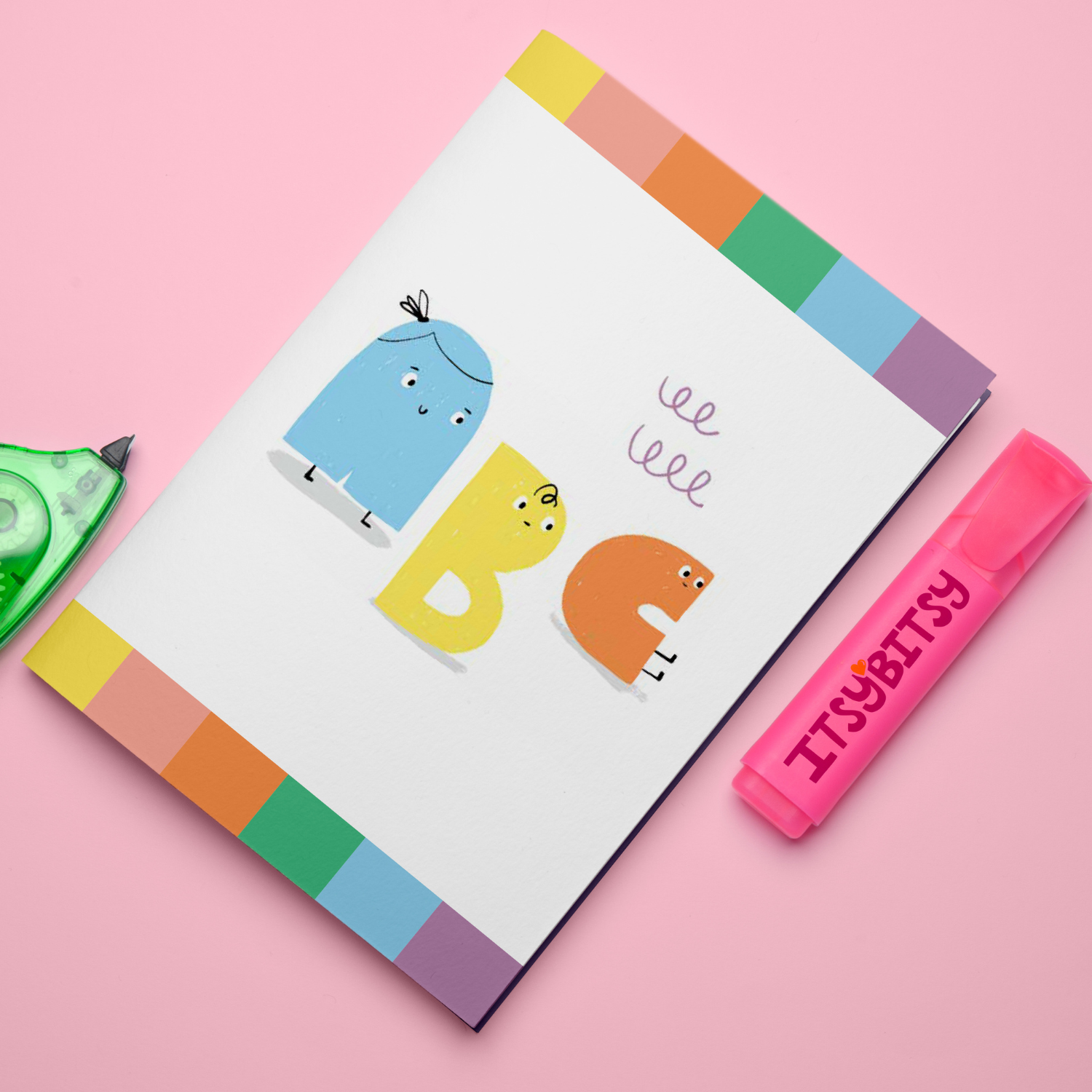 Alphabed Defter ve Notluk Seti , Çok Renkli