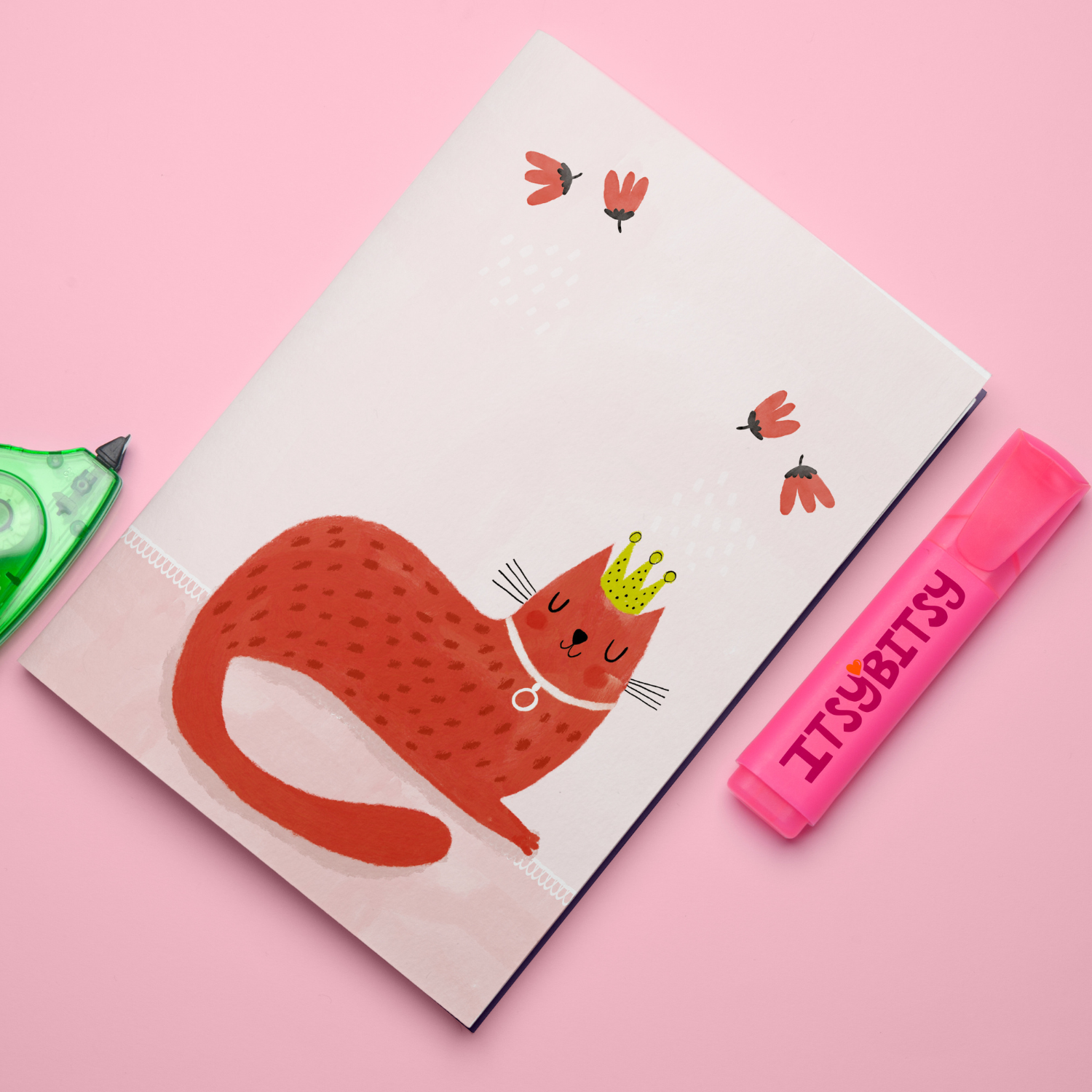 Kitty of Queens Defter ve Notluk Seti , Pembe