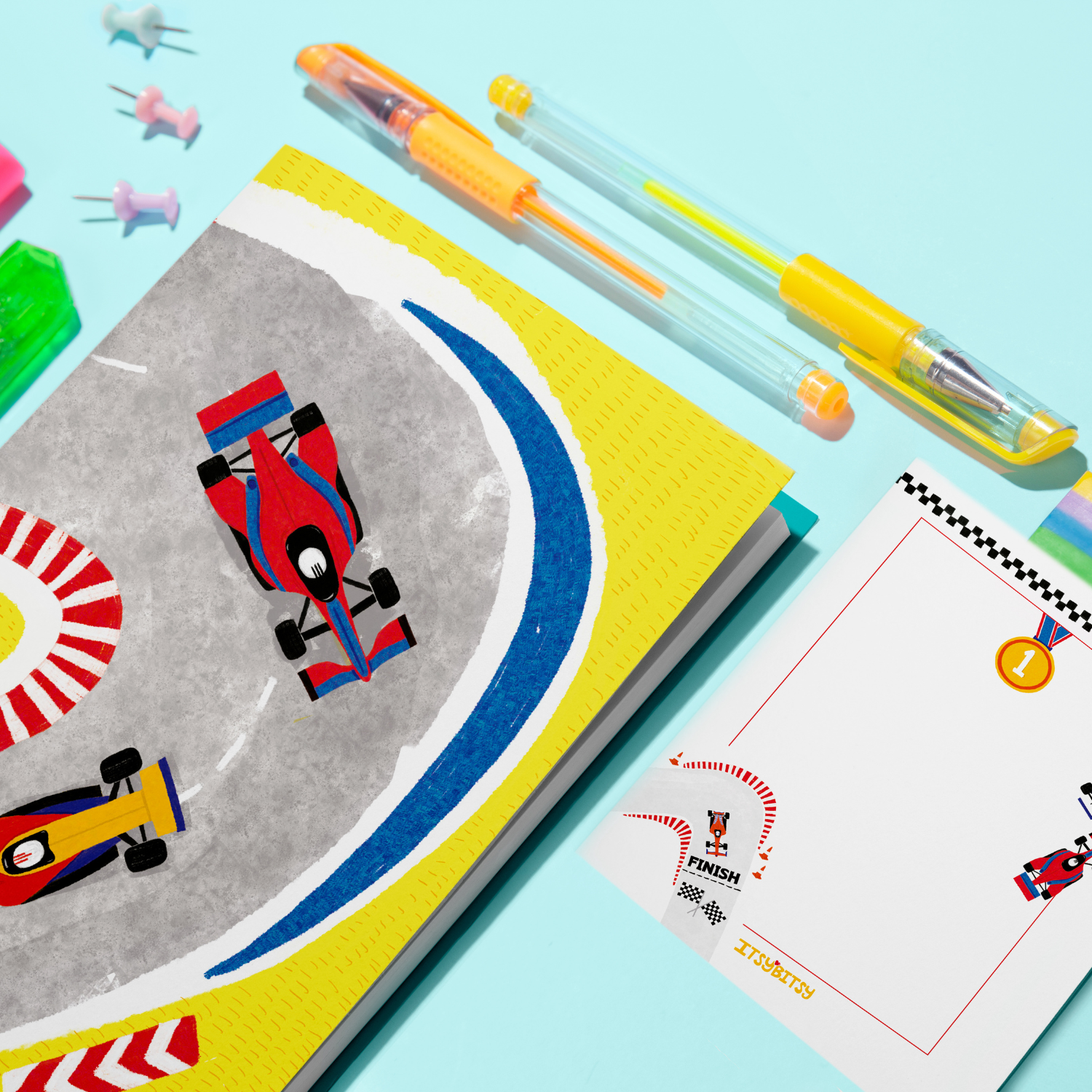 Ready Steady Go Defter ve Notluk Seti , Çok Renkli