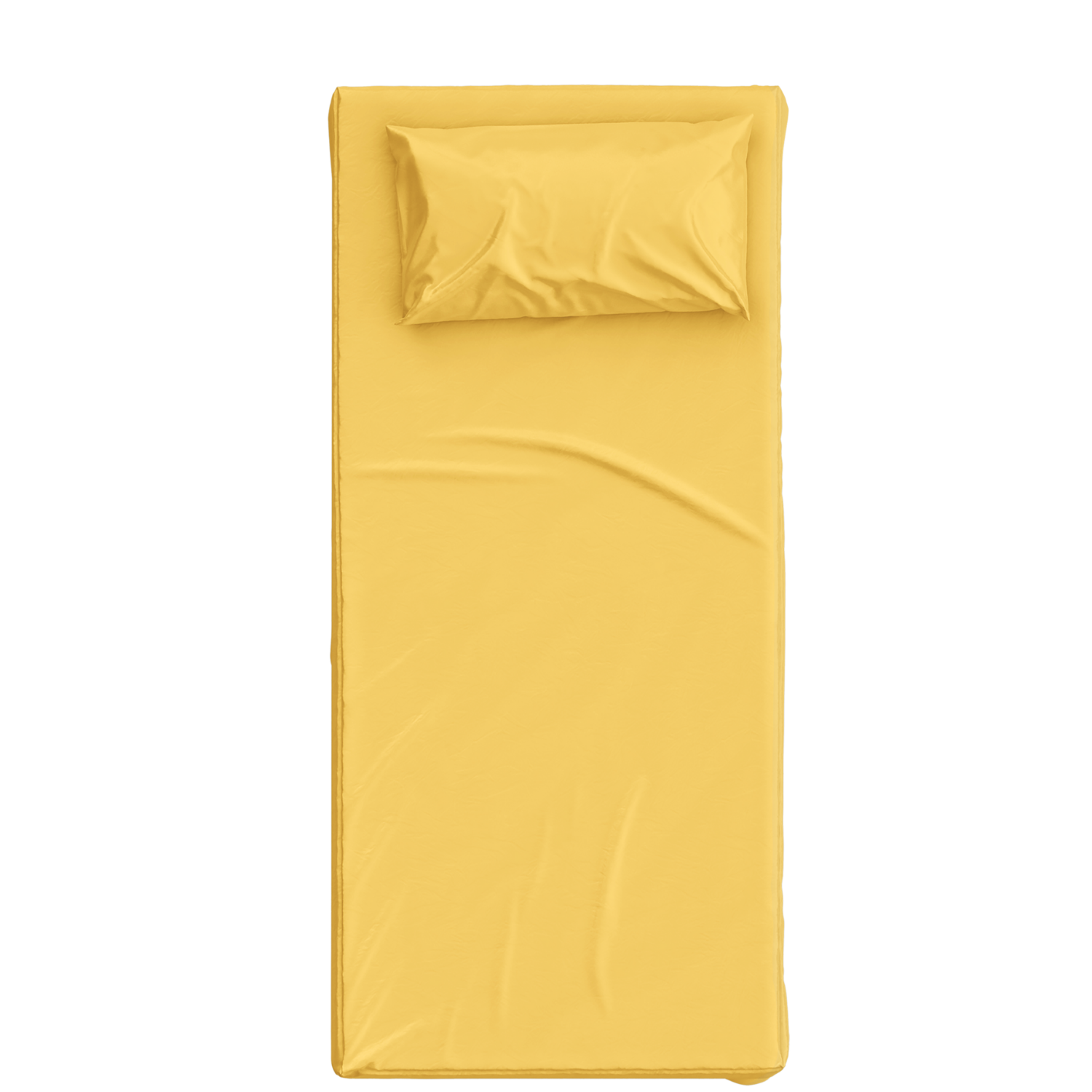 Basics Tek Kişilik Çarşaf Seti, Sarı , 90x190cm