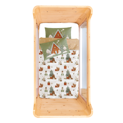 Snowy Bebek Yeni Yıl Nevresim Seti, 100 x 150 cm