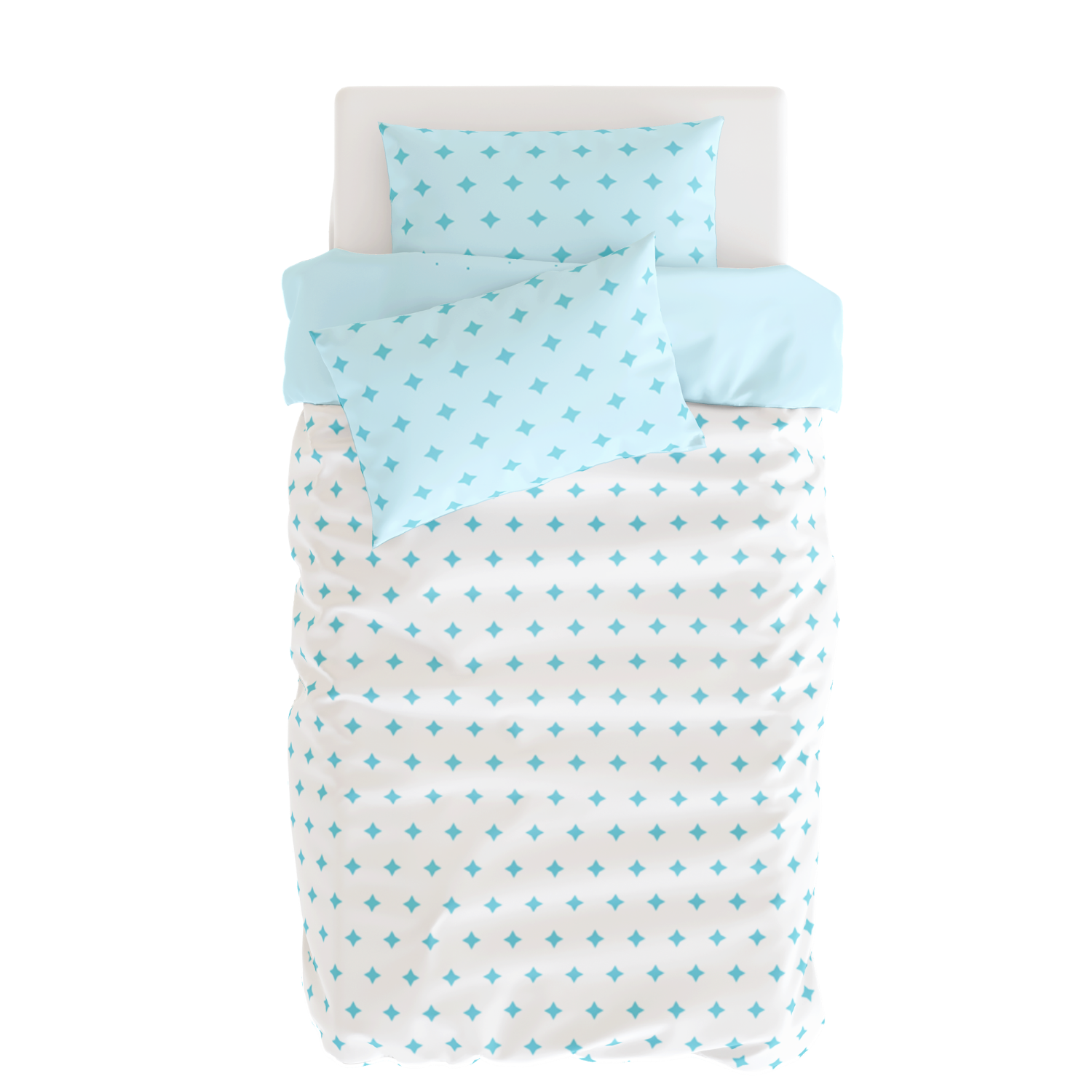 Spacey Çift Taraflı Pamuk Saten Çok Renkli Çocuk Nevresim Seti 140x200cm