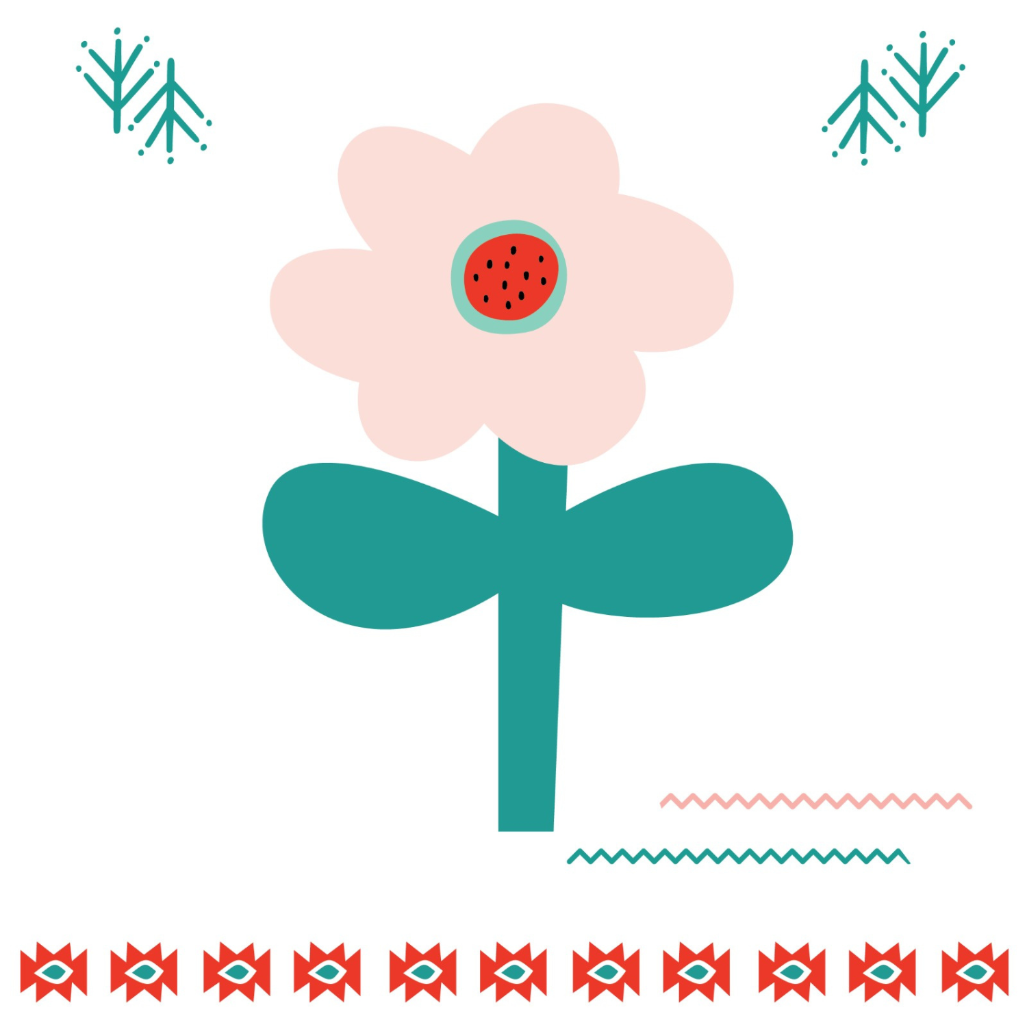 Big Flower Nevresim Seti, Pembe, 140x200cm