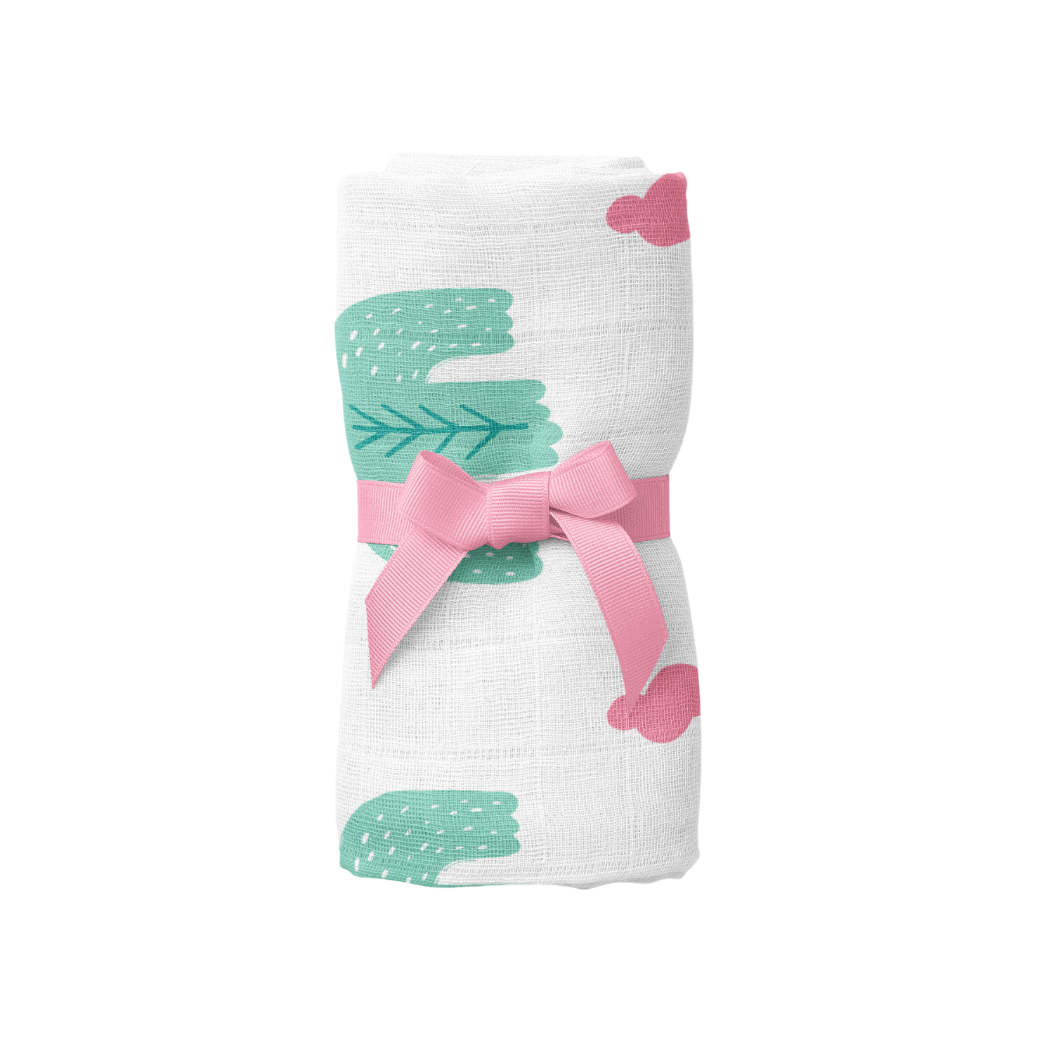 Bird of Life Mint , Müslin Bebek Örtüsü , 70x70 cm