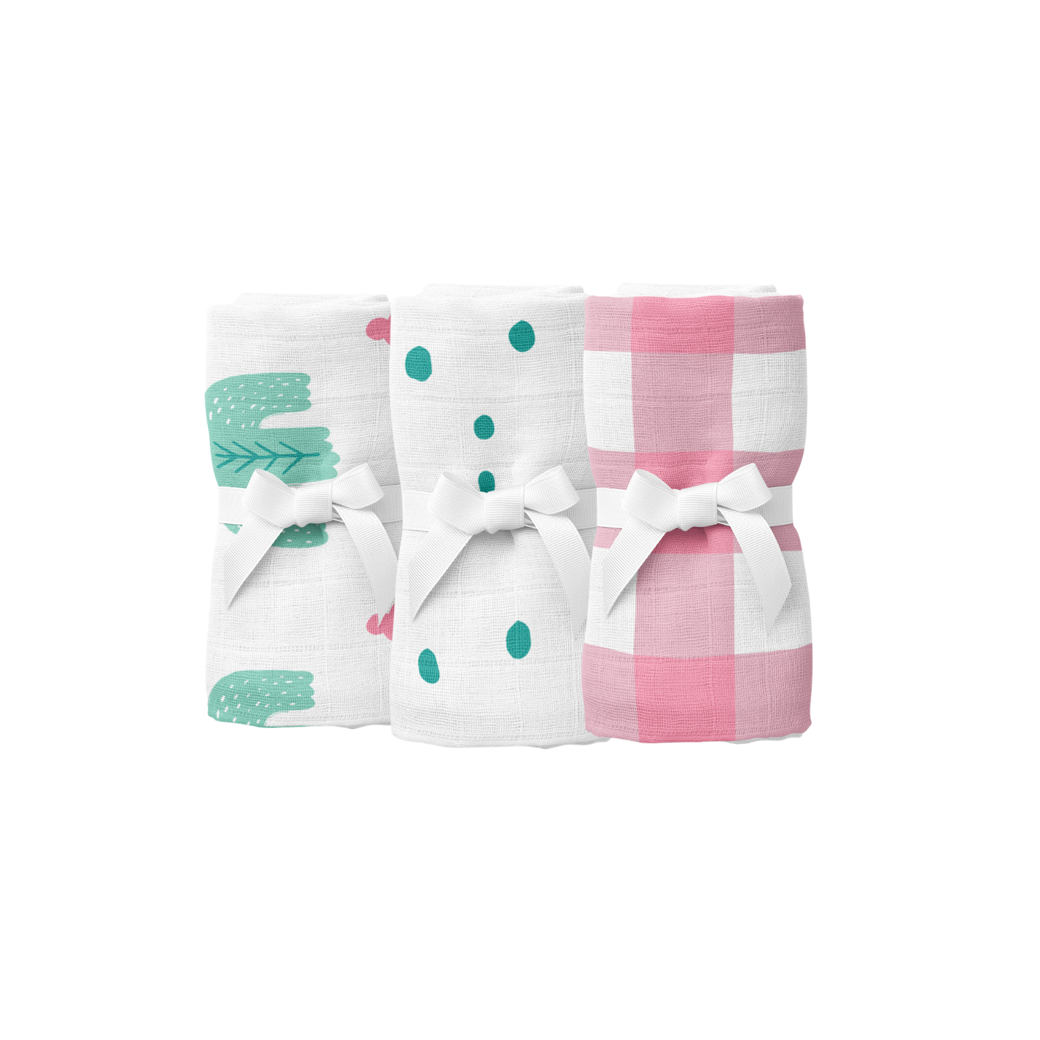 Bird Of Life Mint , Müslin Ağız Mendili , 40x40 cm 6'lı Set