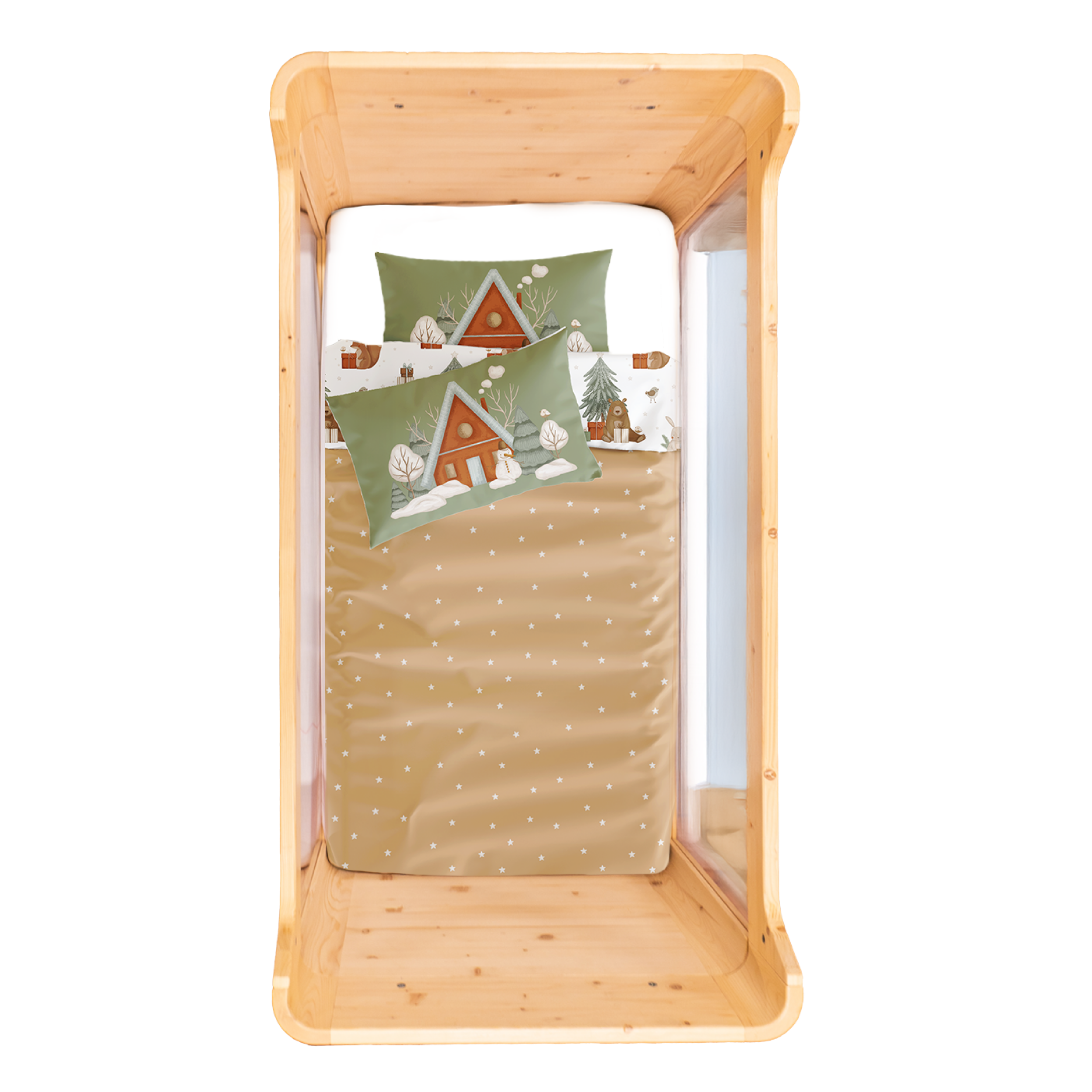 Snowy Bebek Yeni Yıl Nevresim Seti, 100 x 150 cm