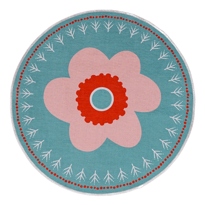 Amulet Flower Çocuk Halısı, Mint Yeşili, 120cm