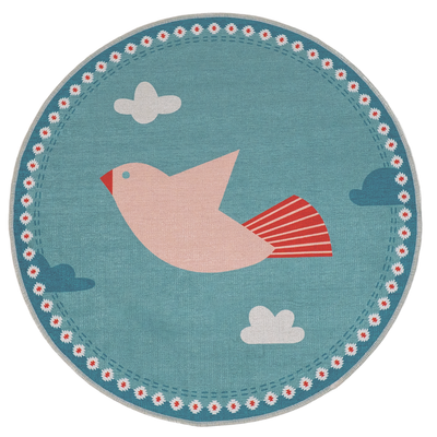 Amulet Bird Çocuk Halısı, Mint Yeşili, 120cm