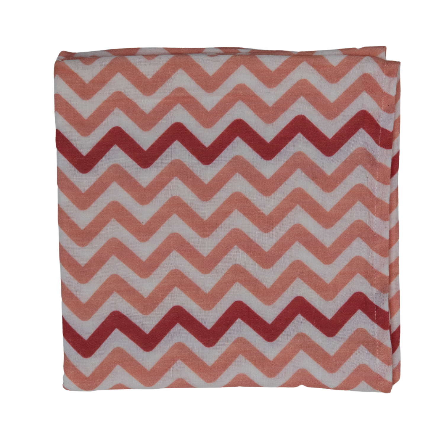 Big Flower Pink Zigzag , Müslin Bebek Örtüsü , 70x70 cm