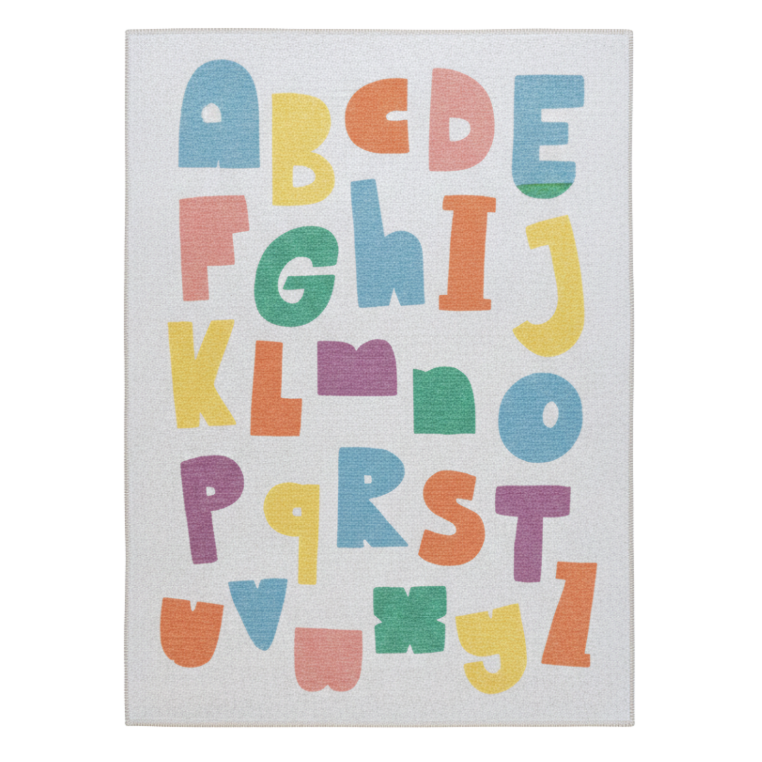 Alphabed Çocuk Halısı, Çok Renkli, 120x160cm