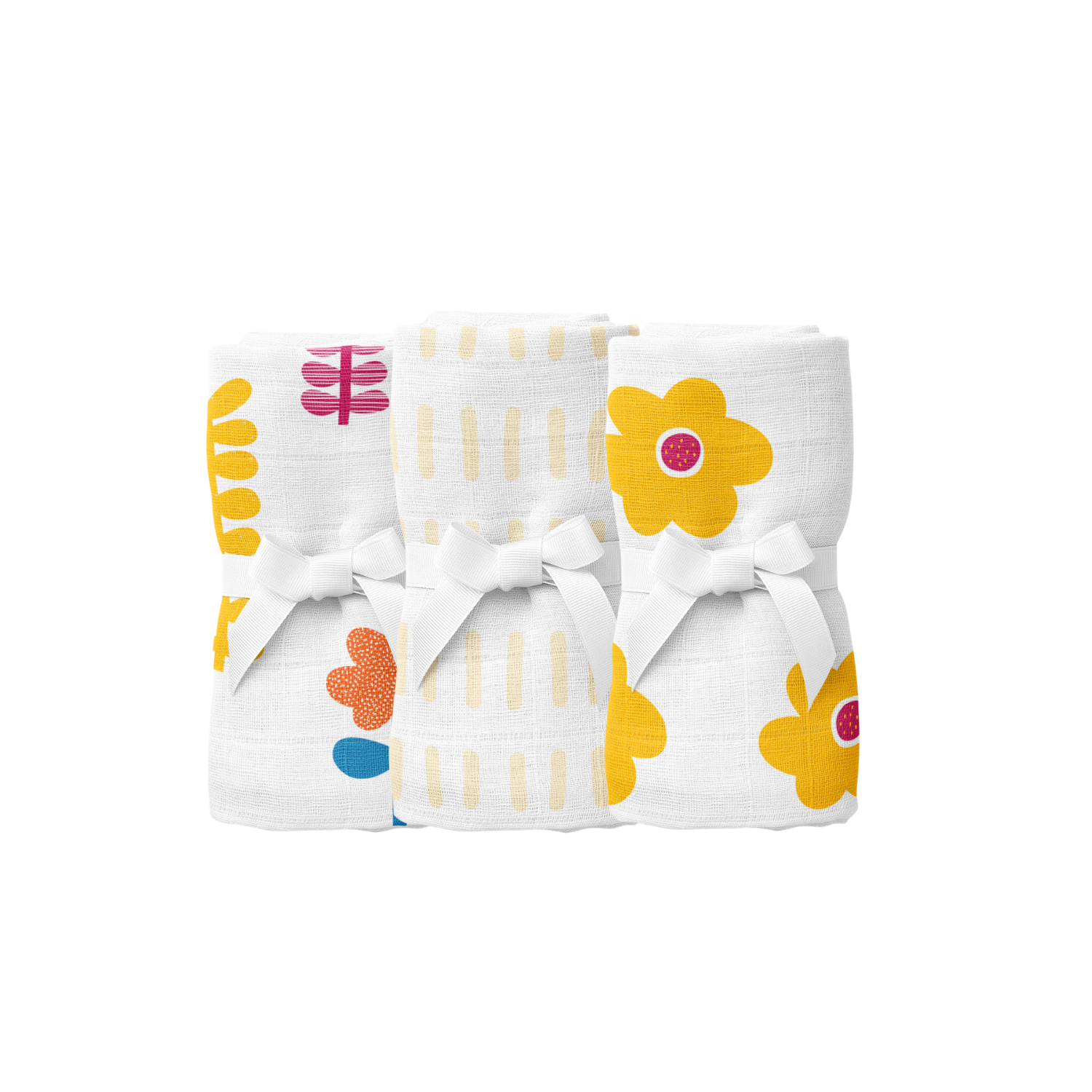 Amulet Lemon , Müslin Ağız Mendili , 40x40 cm 6'lı Set