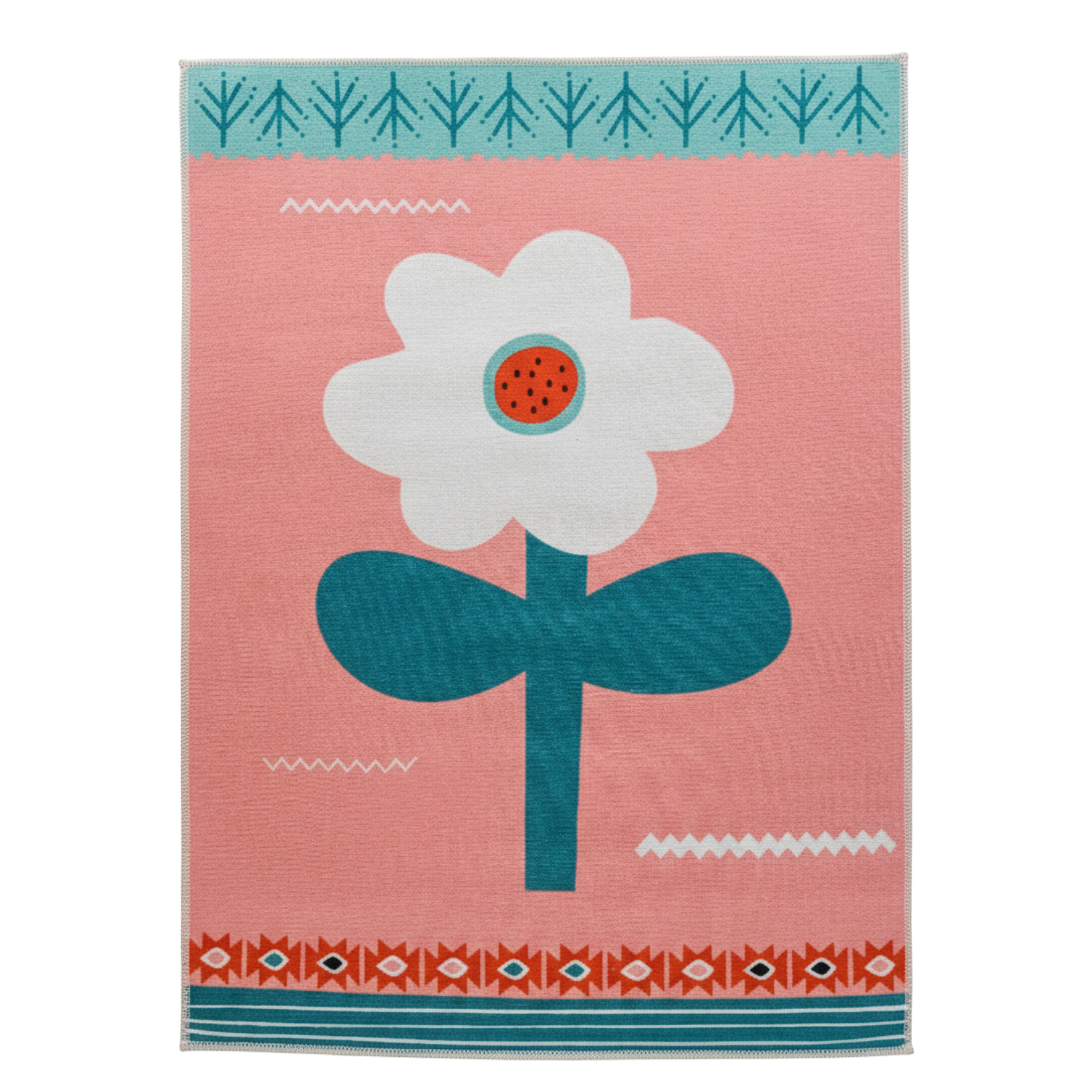 Big Flower Çocuk Halısı, Pembe, 120x160cm