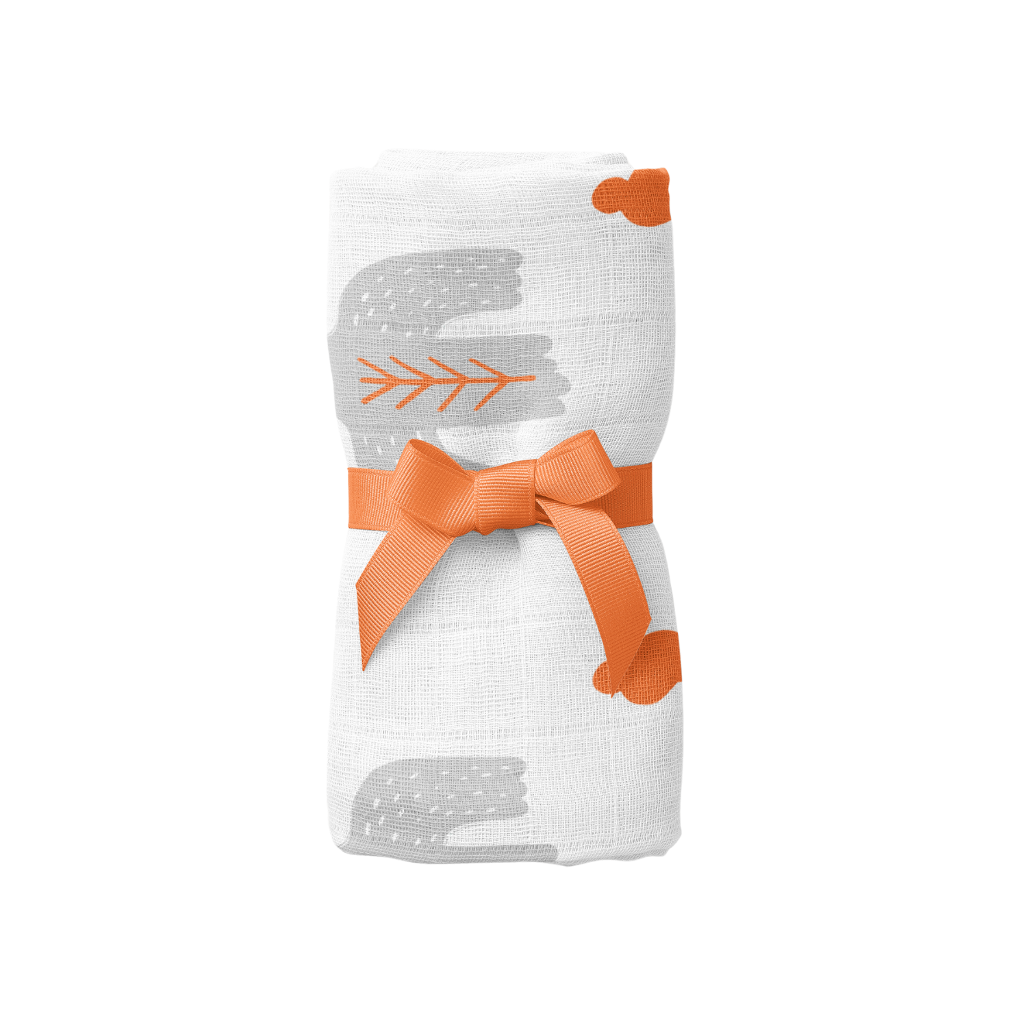 Bird of Life Gri , Müslin Bebek Örtüsü , 100x100 cm