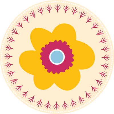 Amulet Flower Çocuk Halısı, Sarı, 120cm