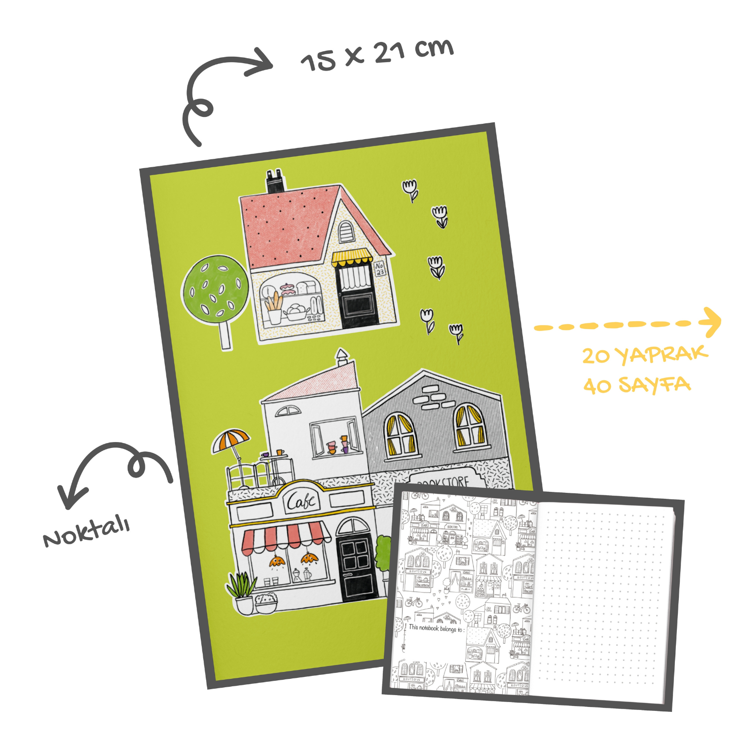 Neighbors Defter ve Notluk Seti , Çok Renkli