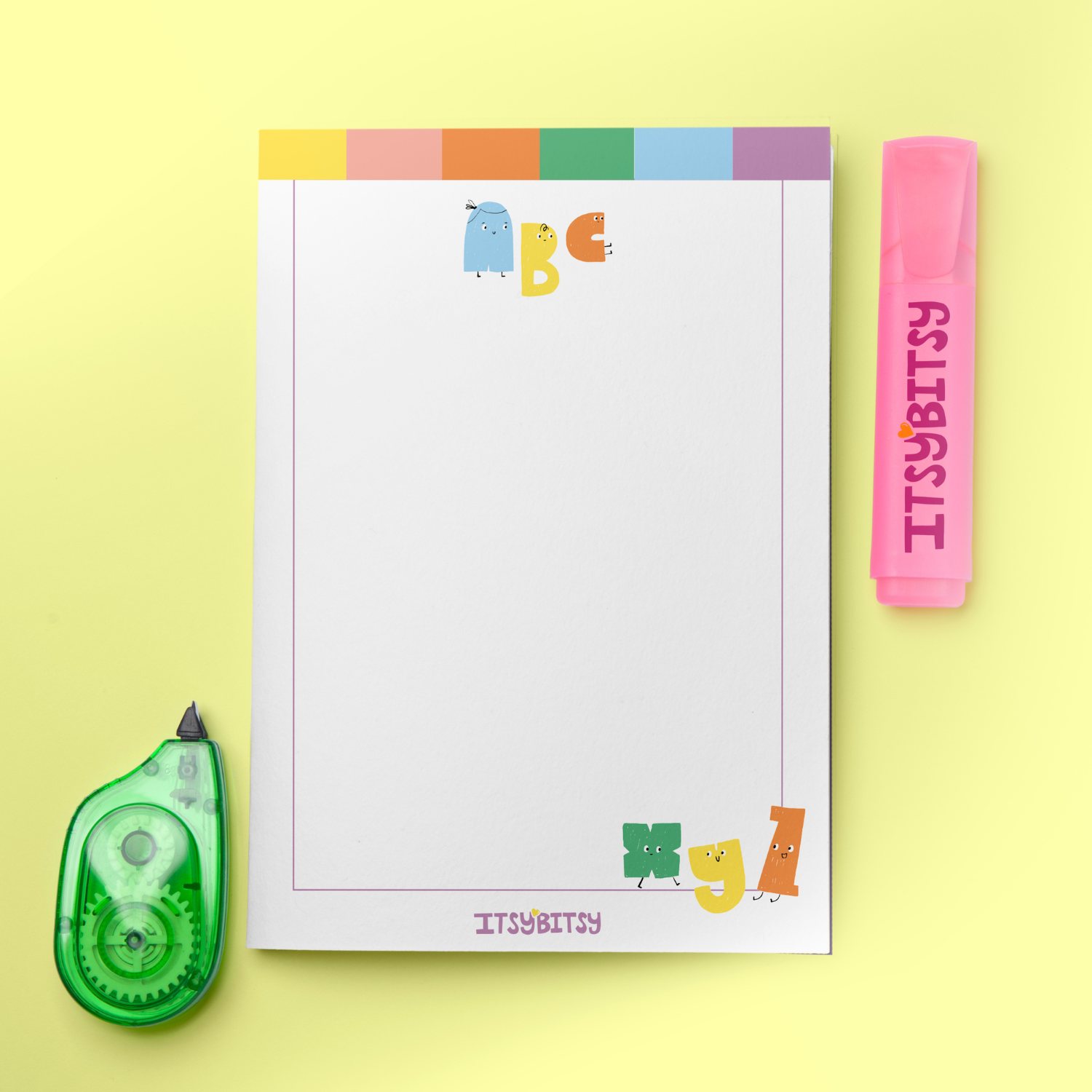 Alphabed Defter ve Notluk Seti , Çok Renkli