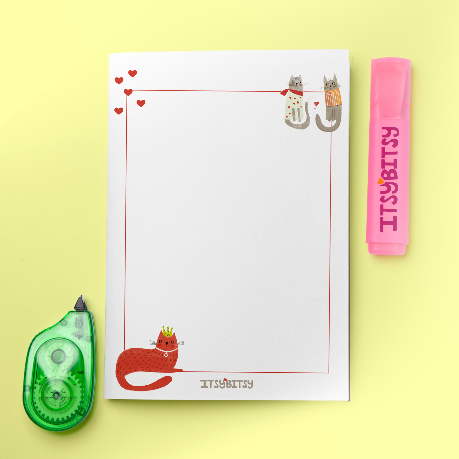 Kitty of Queens Defter ve Notluk Seti , Pembe