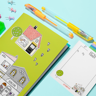 Neighbors Defter ve Notluk Seti , Çok Renkli