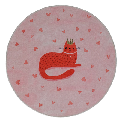 Kitty of Queens Çocuk Halısı, Pembe, 120cm